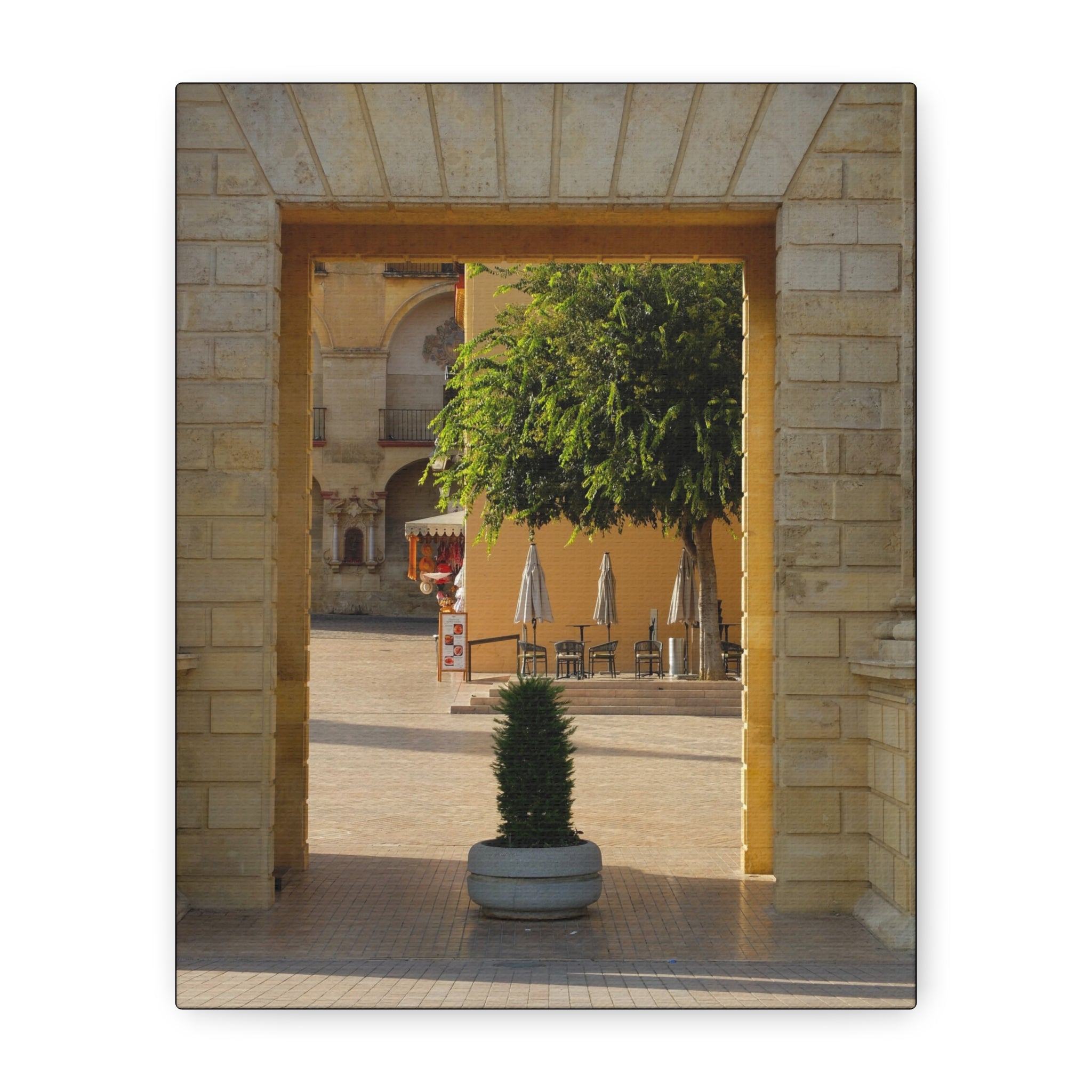 Spanish Archway Canvas Print — Stretched Matte Wall Art
