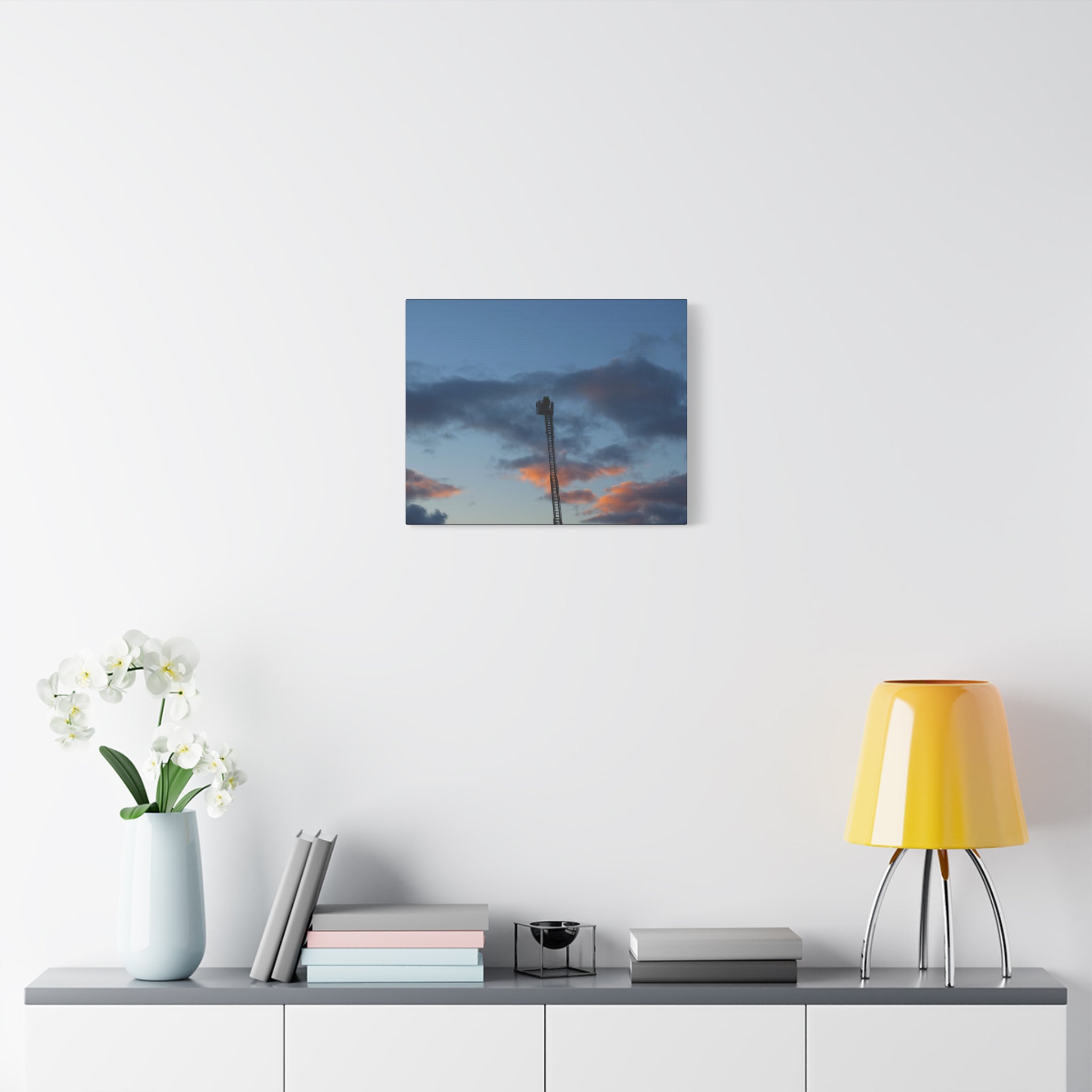 Fire In The Sky Canvas Print — Moody Sky Wall Art