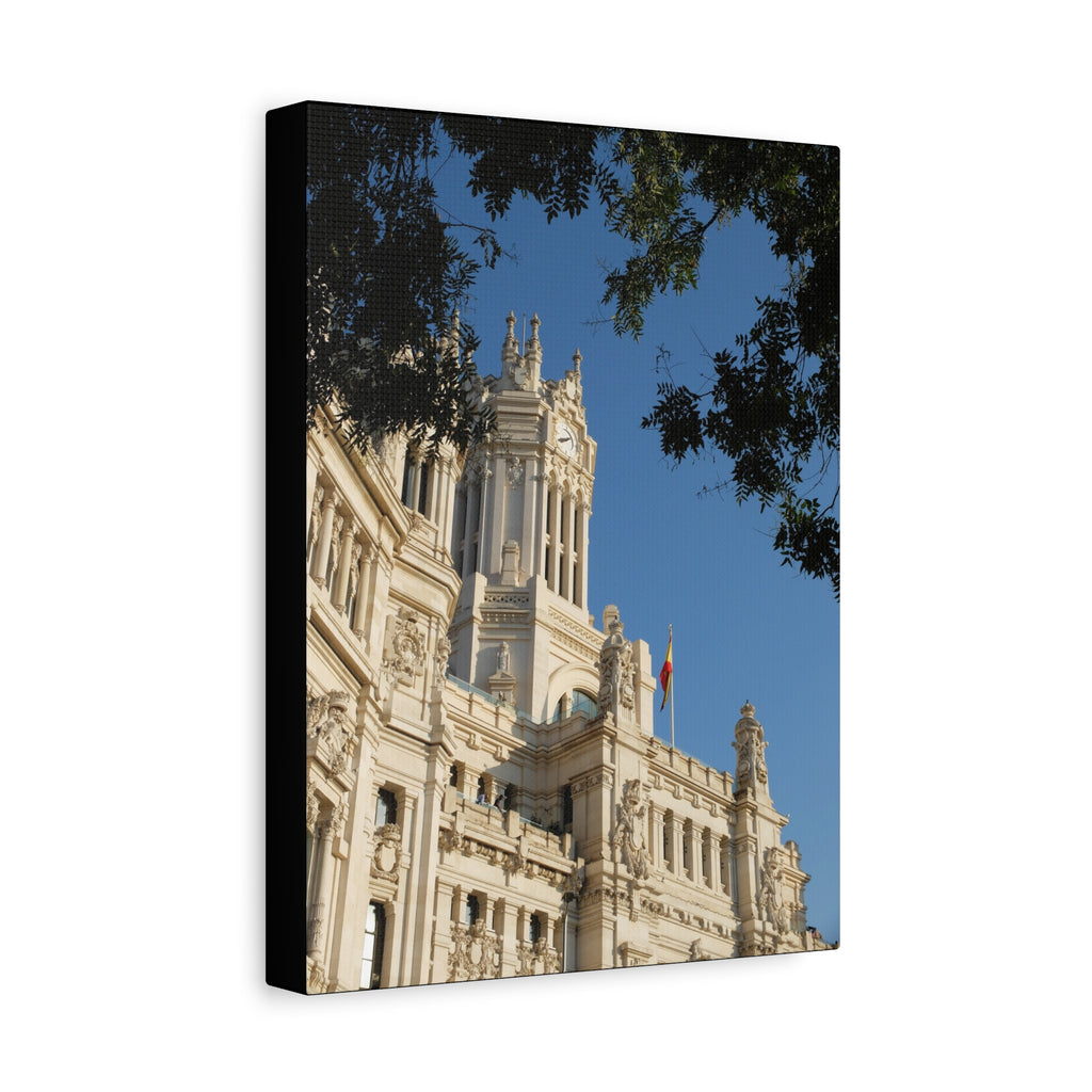 Madrid Palacio de Cibeles Architectural Matte Stretched Canvas