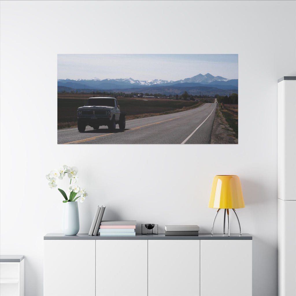 All roads lead to the mountains — Longmont Colorado Wall Art
