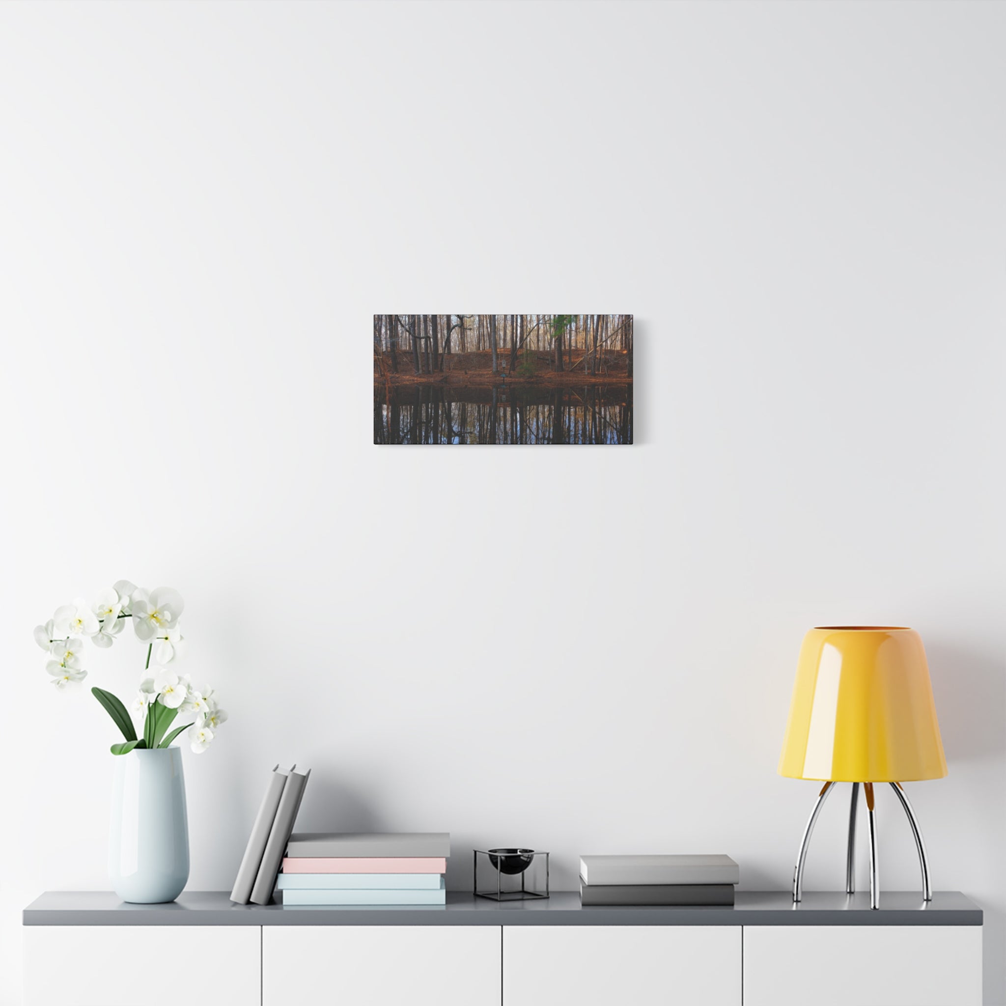 Woodland Reflection Matte Canvas Art – Stretched 1.25" Wall Decor