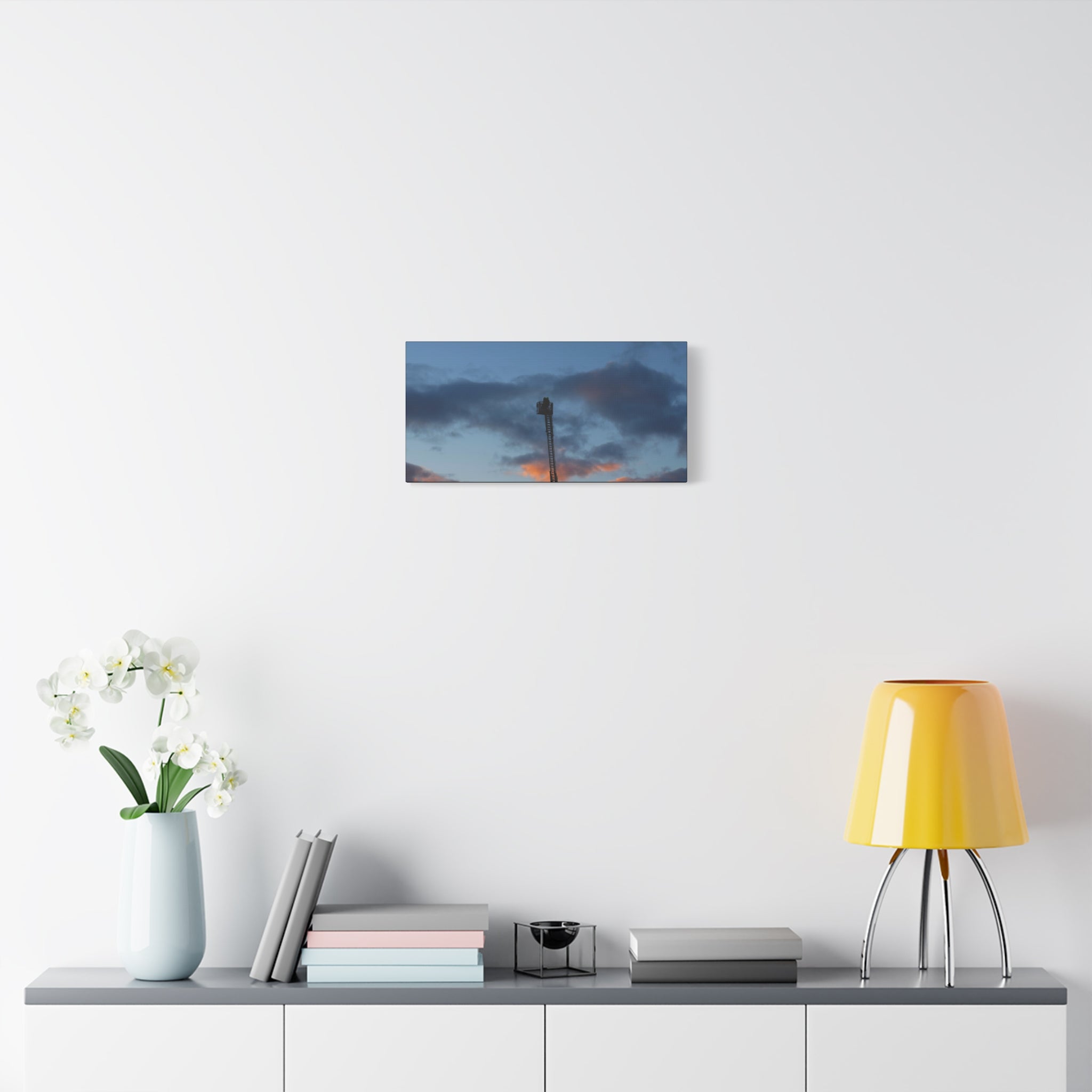 Fire In The Sky Canvas Print — Moody Sky Wall Art