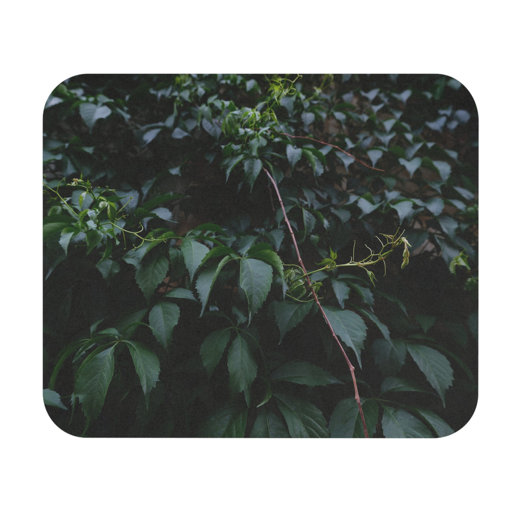 Vine Mouse Pad — Dark Green Leaf Desk Mat