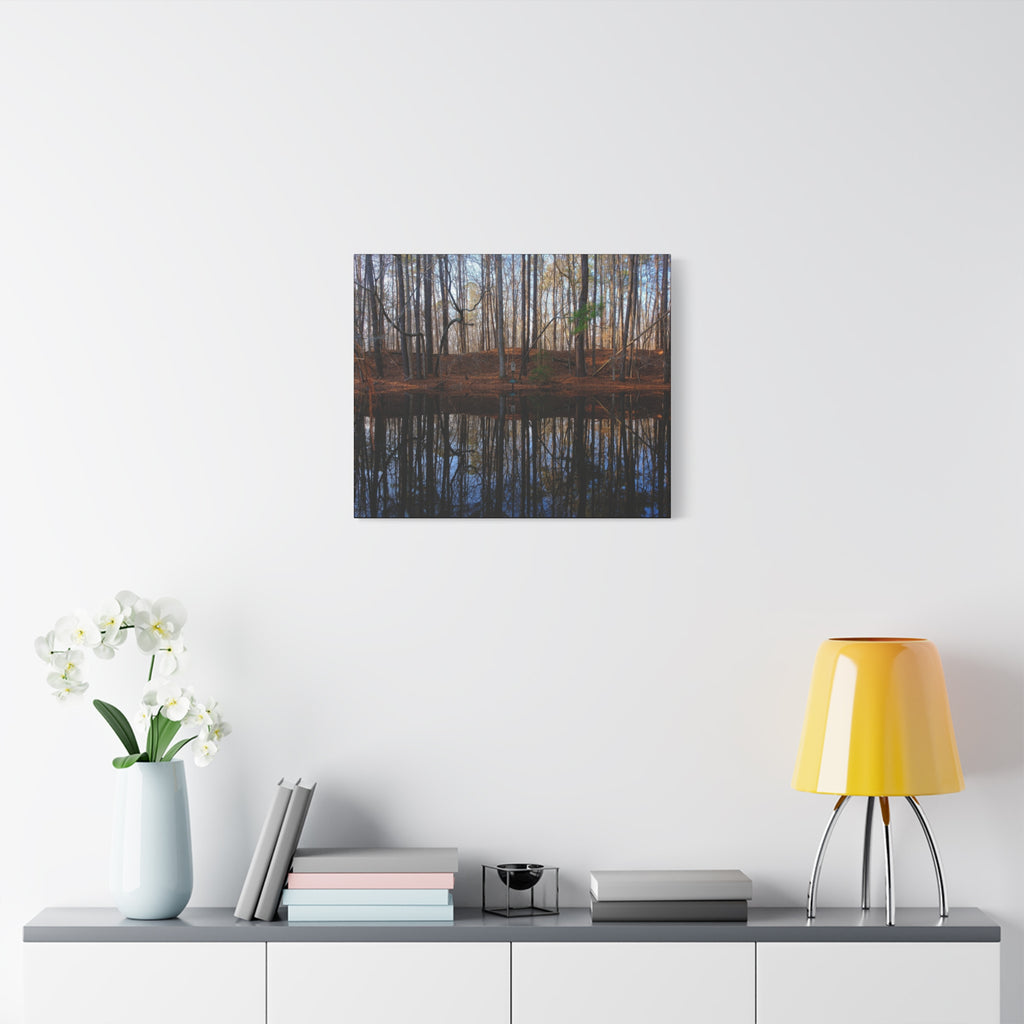 Woodland Reflection Matte Canvas Art – Stretched 1.25" Wall Decor