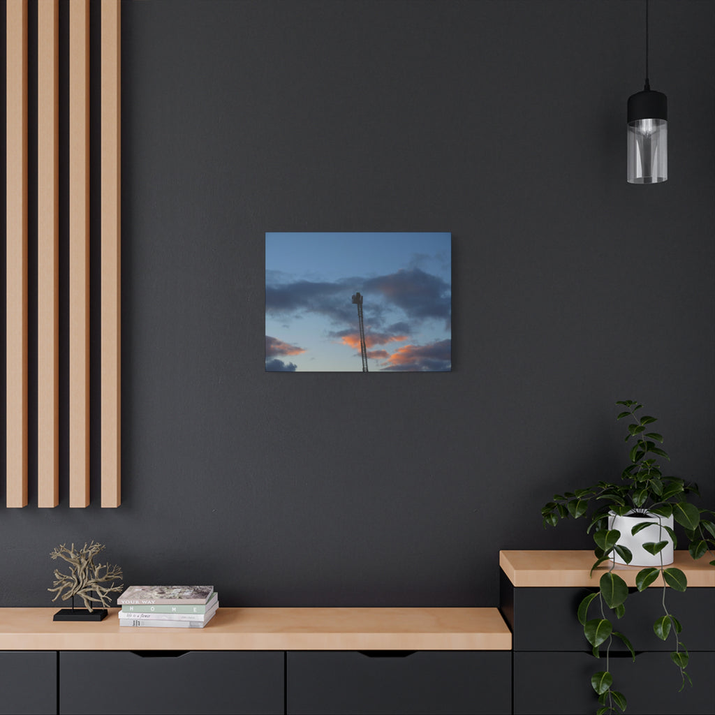 Fire In The Sky Canvas Print — Moody Sky Wall Art