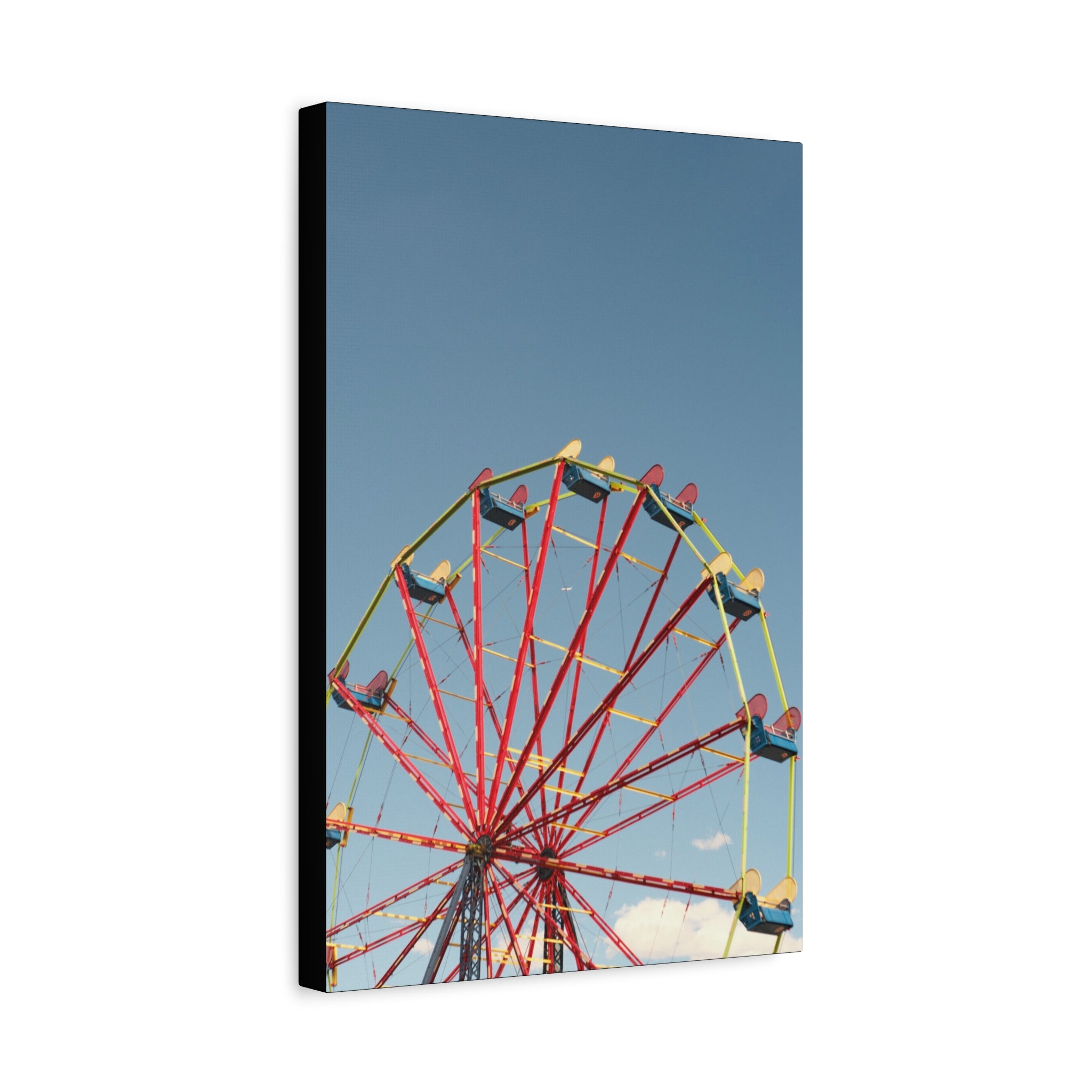 Ferris Wheel Canvas Wall Art – Vintage Carnival Photo Print