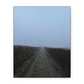 Foggy Country Lane Matte Canvas Wall Art — Stretched 1.25"