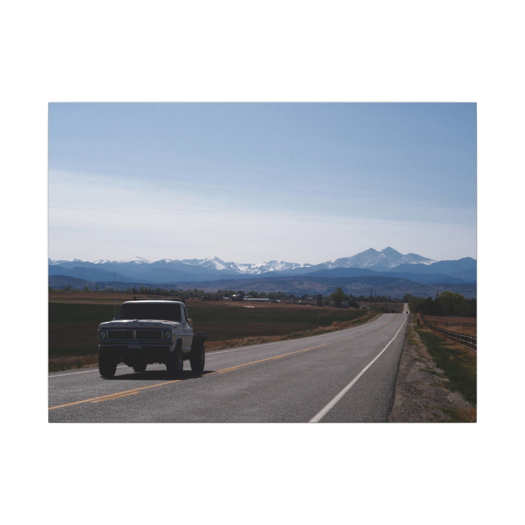 All roads lead to the mountains — Longmont Colorado Wall Art