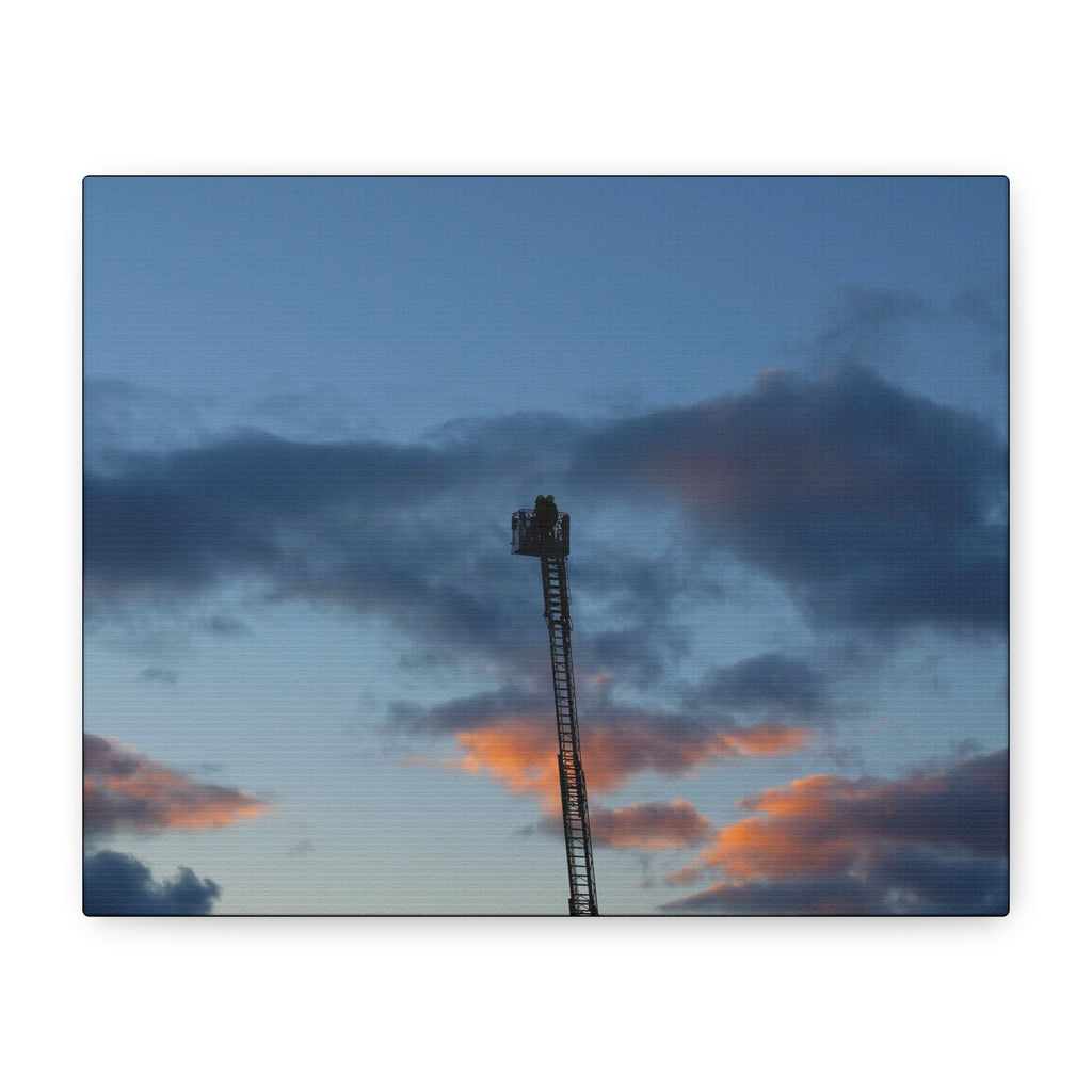 Fire In The Sky Canvas Print — Moody Sky Wall Art