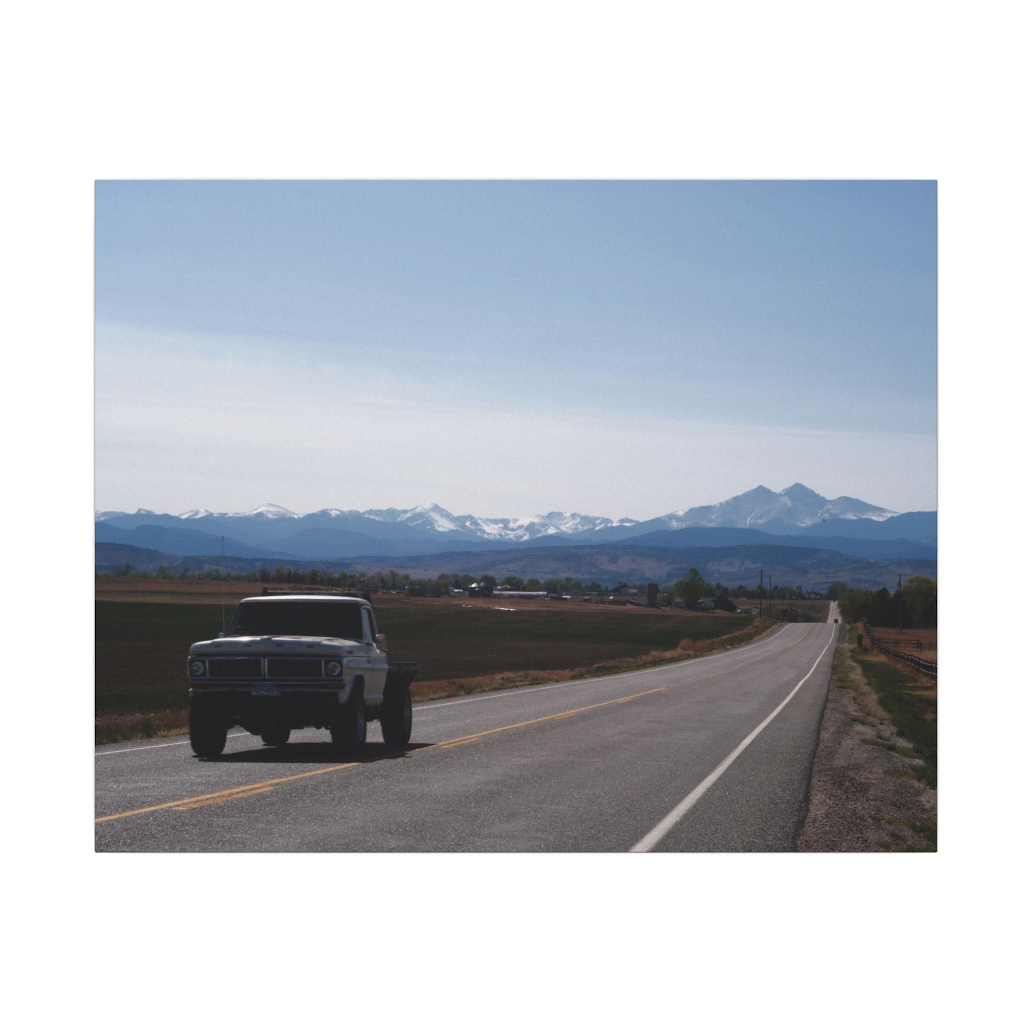 All roads lead to the mountains — Longmont Colorado Wall Art