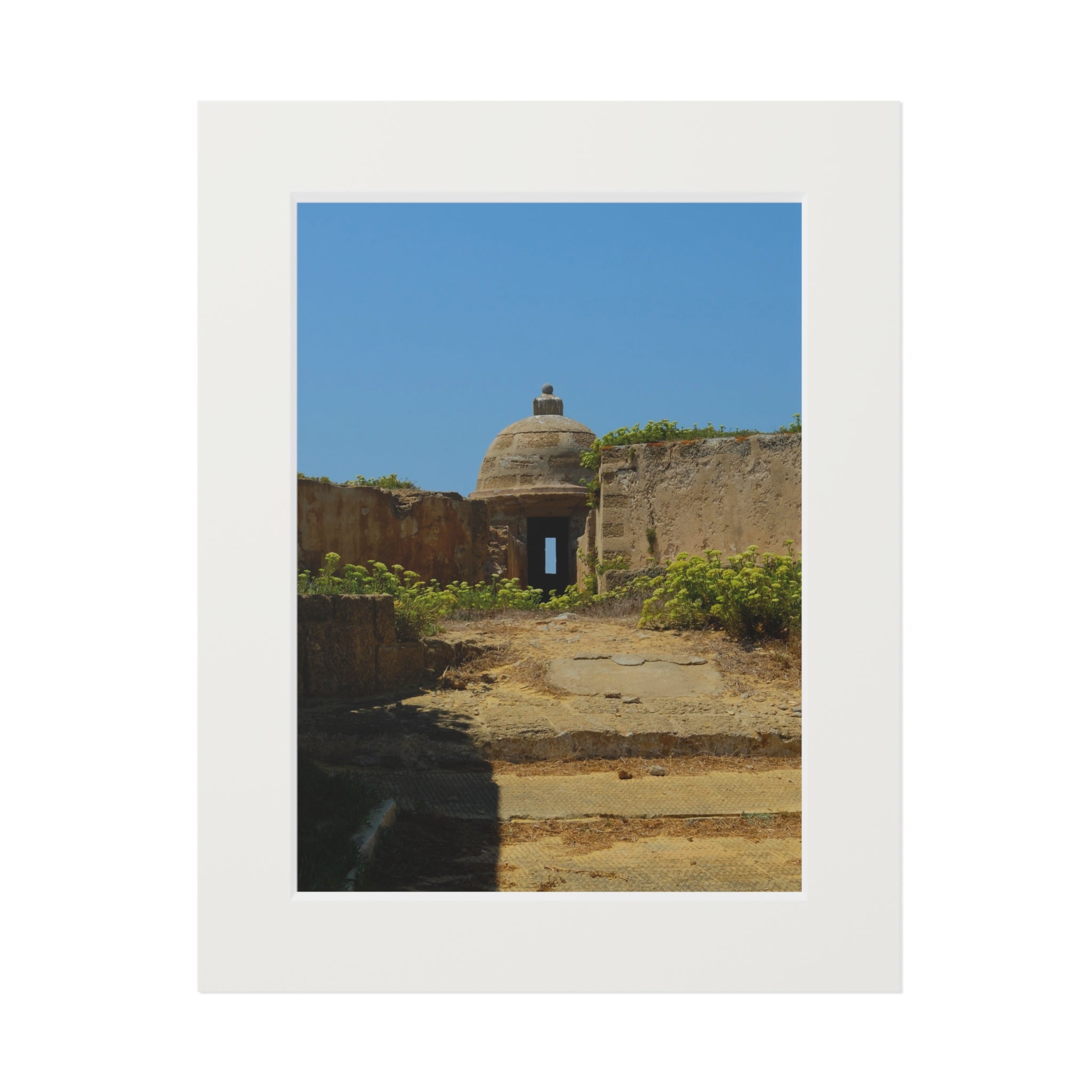 Fortress Ruins Fine Art Print — Passepartout Paper Frame