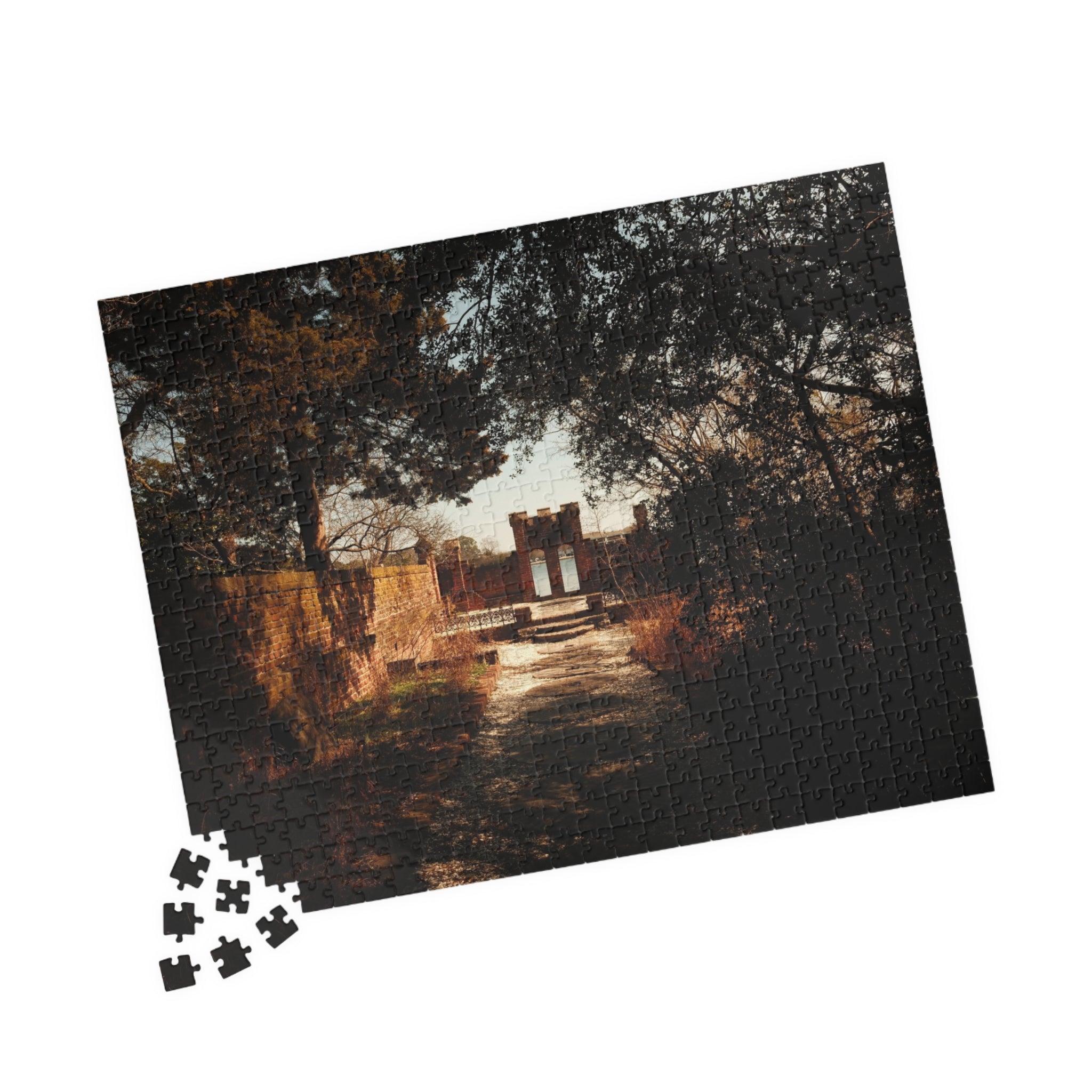 Scenic Ruins Landscape Puzzle — 110/252/520/1014-Piece Jigsaw