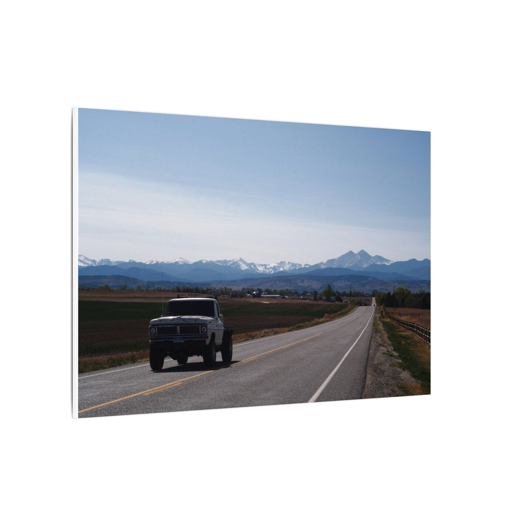 All roads lead to the mountains — Longmont Colorado Wall Art
