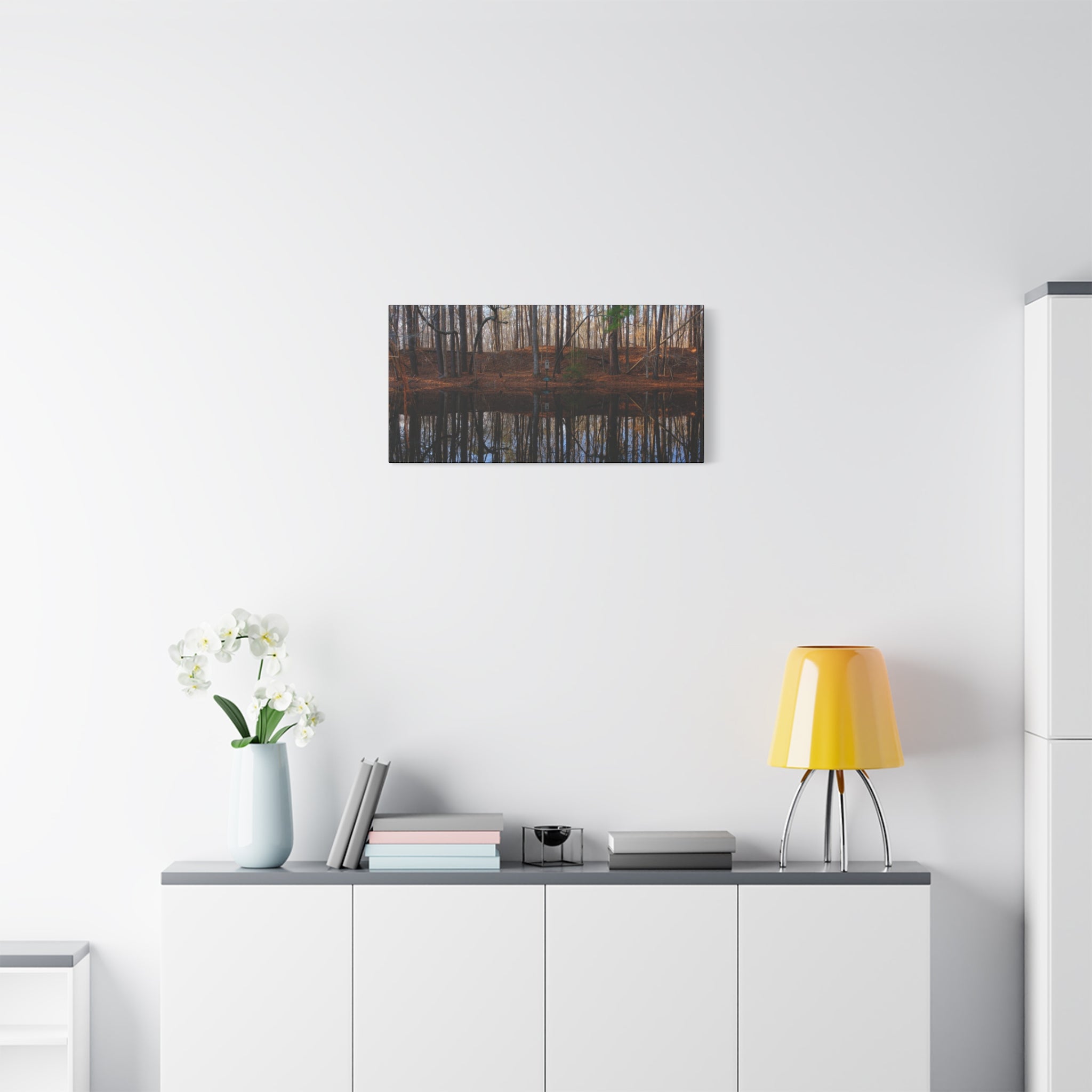 Woodland Reflection Matte Canvas Art – Stretched 1.25" Wall Decor