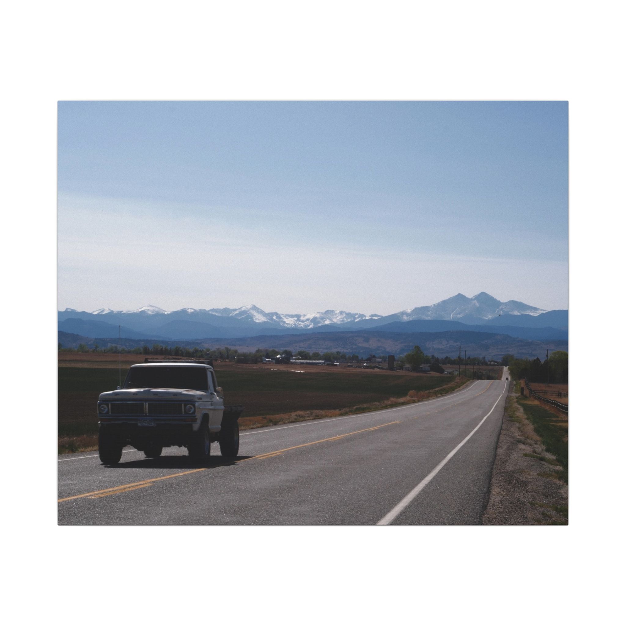 All roads lead to the mountains — Longmont Colorado Wall Art