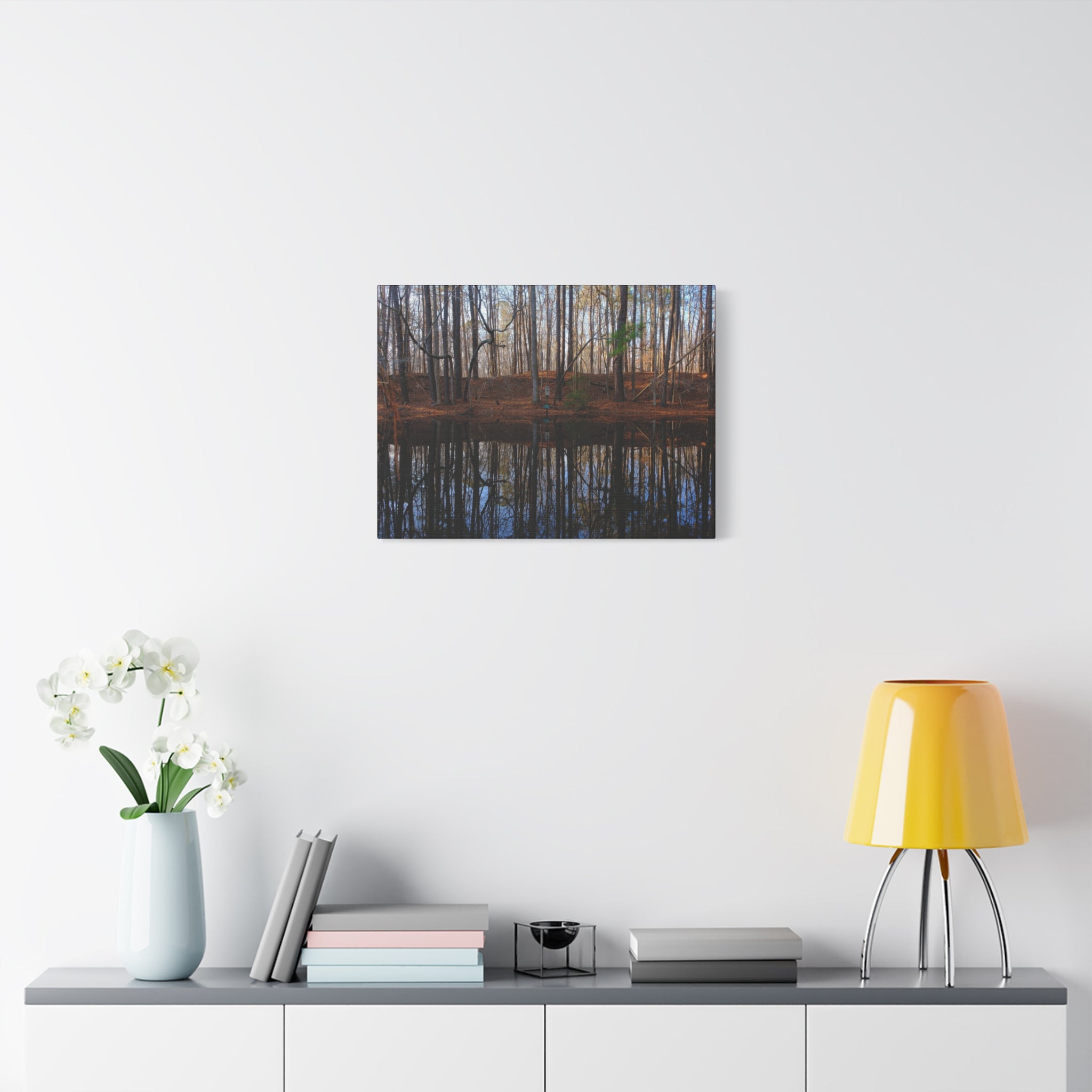 Woodland Reflection Matte Canvas Art – Stretched 1.25" Wall Decor
