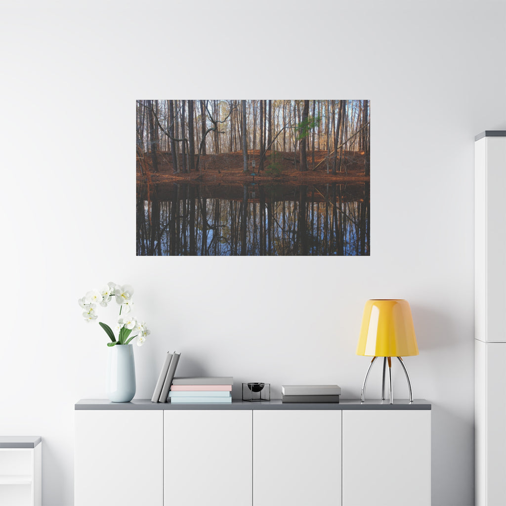 Woodland Reflection Matte Canvas Art – Stretched 1.25" Wall Decor