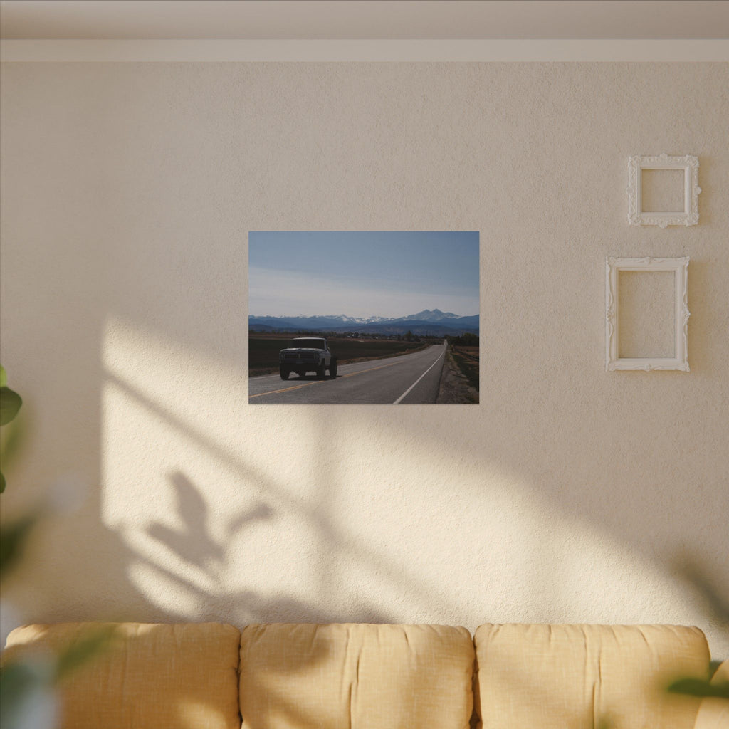 All roads lead to the mountains — Longmont Colorado Wall Art