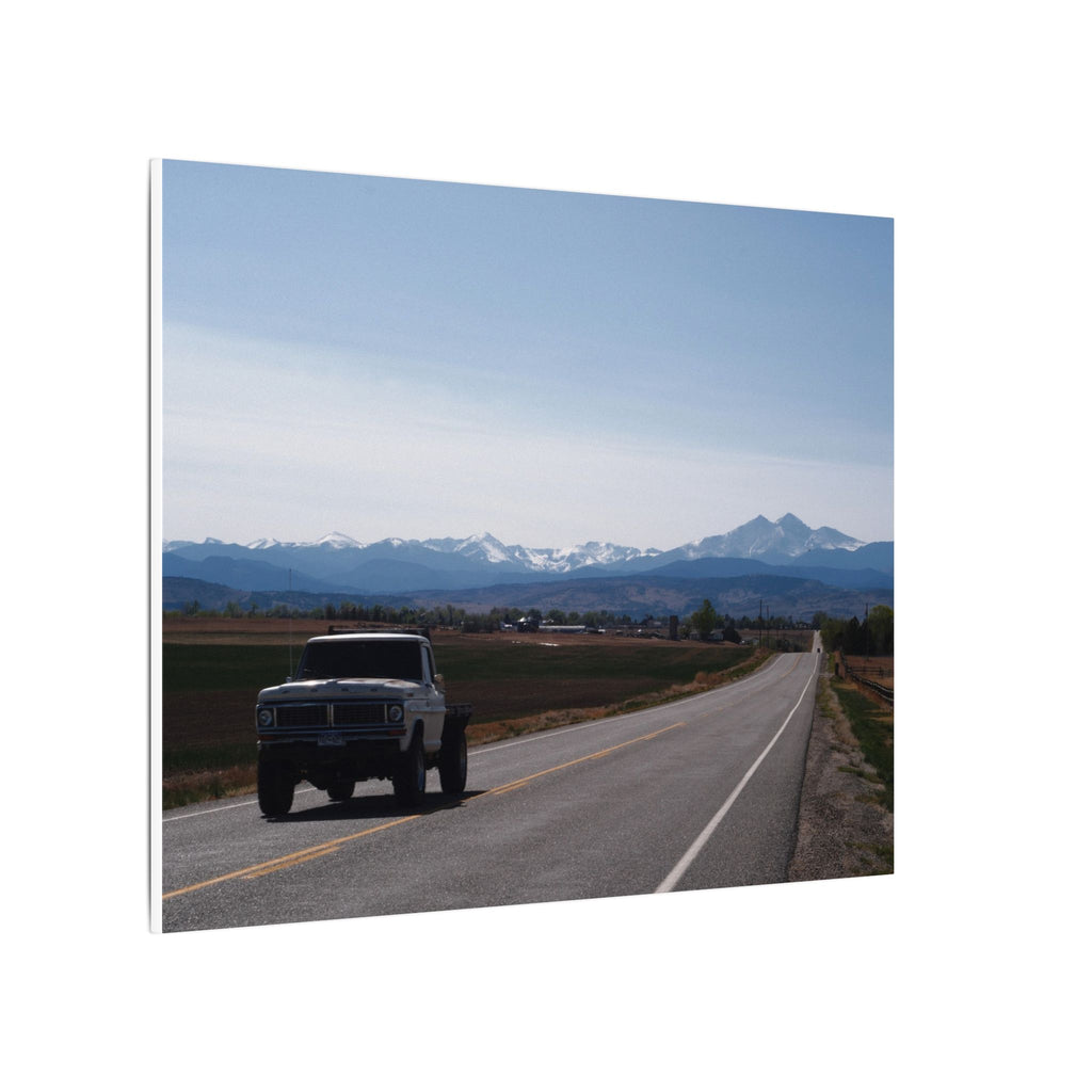 All roads lead to the mountains — Longmont Colorado Wall Art