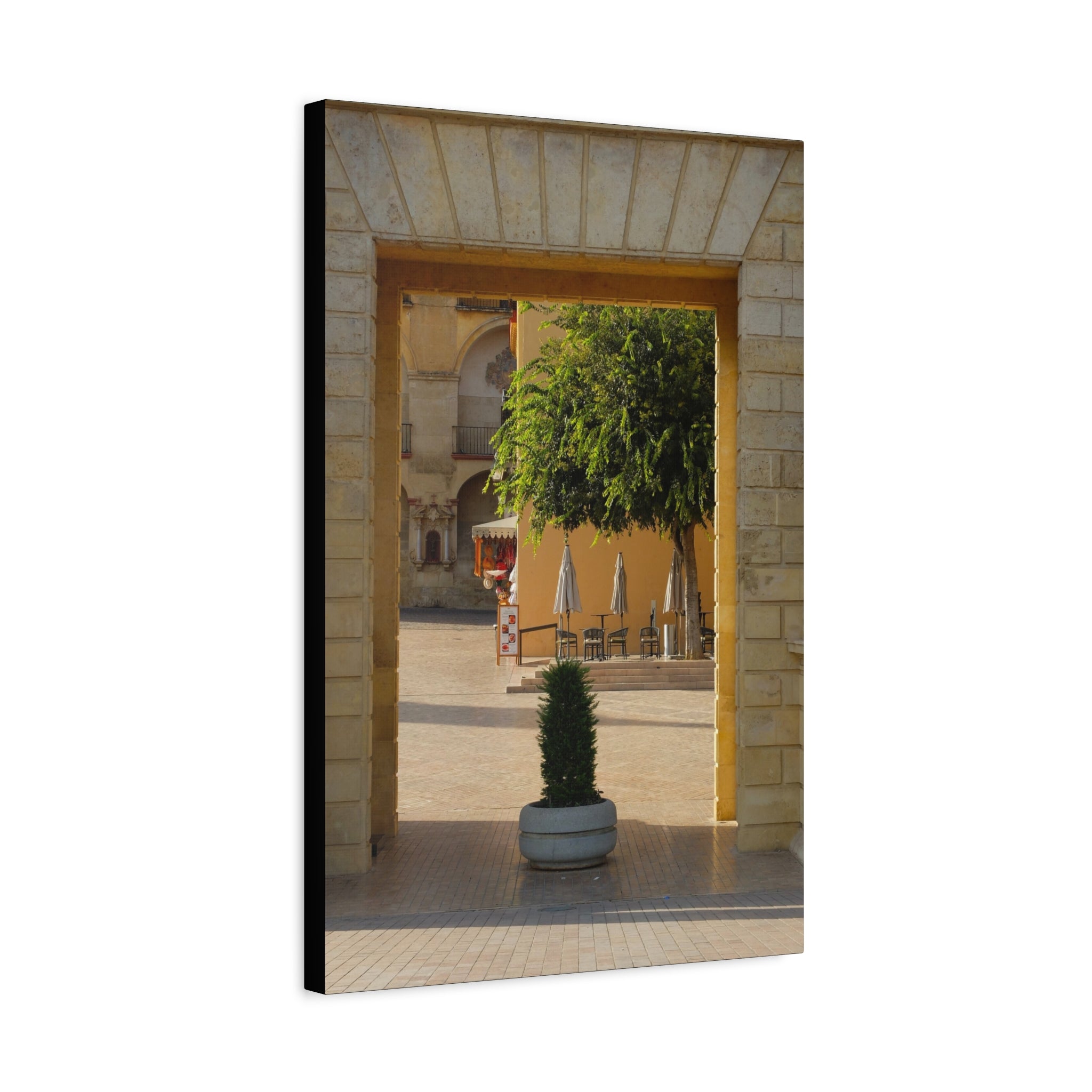 Spanish Archway Canvas Print — Stretched Matte Wall Art