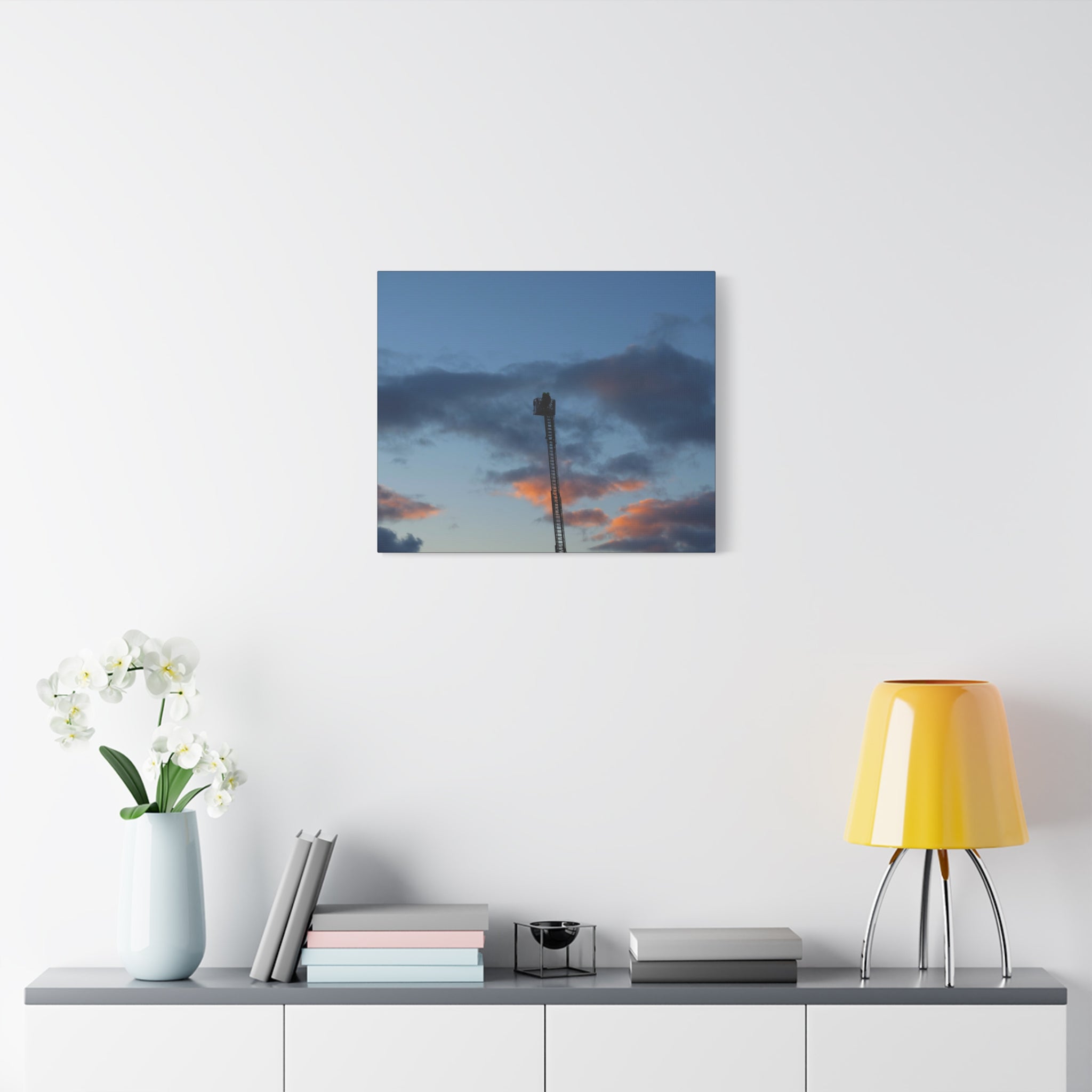 Fire In The Sky Canvas Print — Moody Sky Wall Art