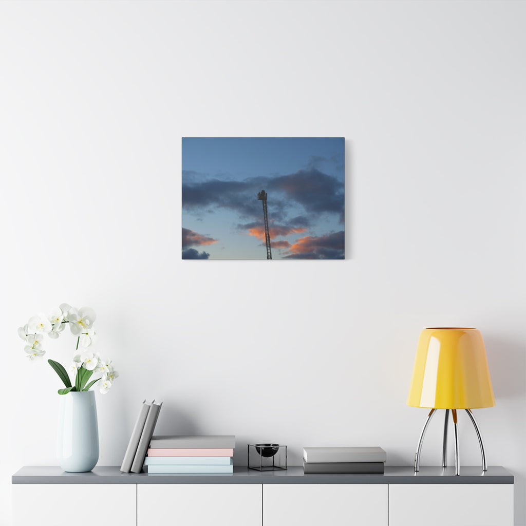 Fire In The Sky Canvas Print — Moody Sky Wall Art