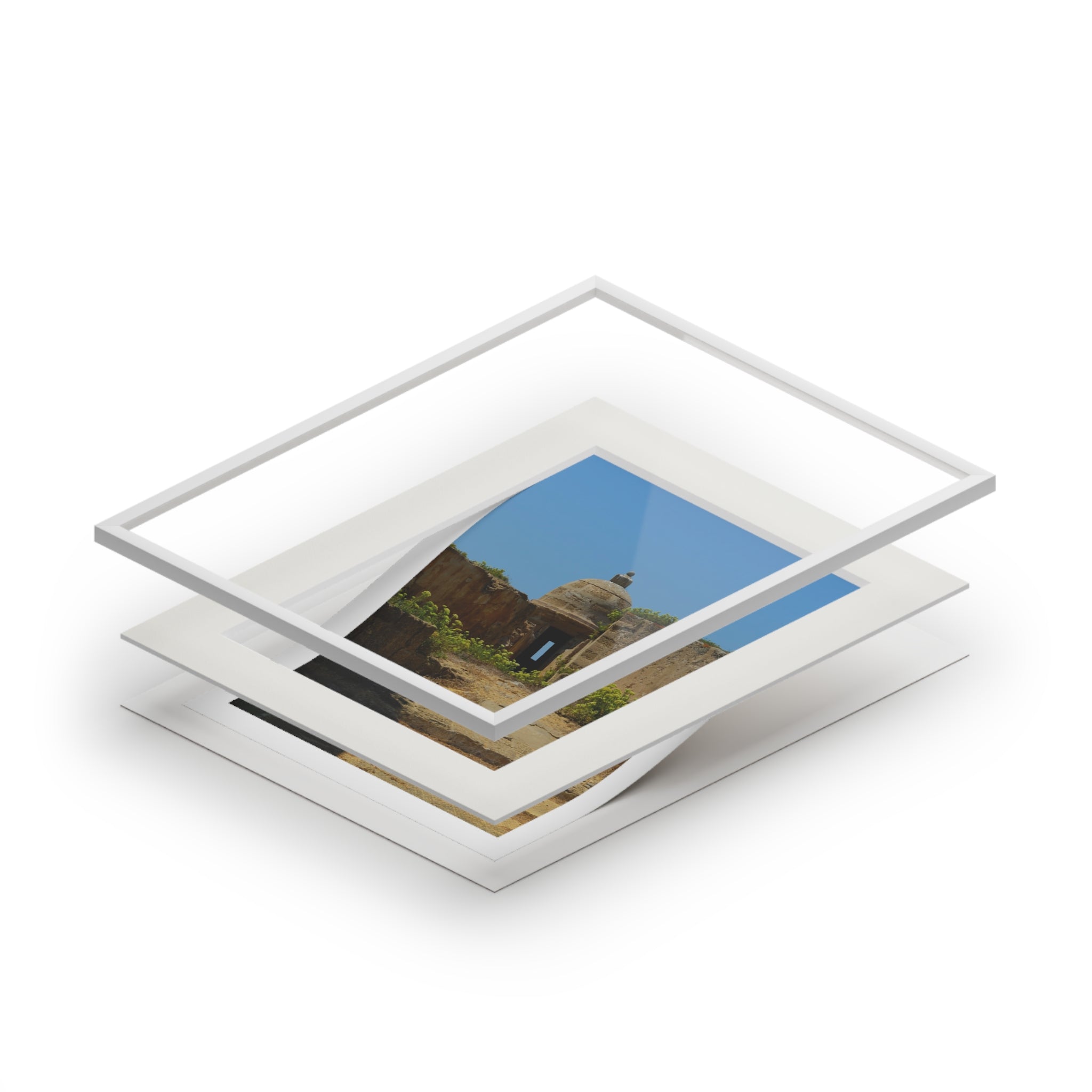Fortress Ruins Fine Art Print — Passepartout Paper Frame