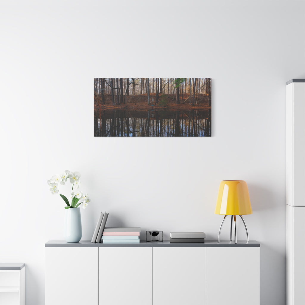 Woodland Reflection Matte Canvas Art – Stretched 1.25" Wall Decor