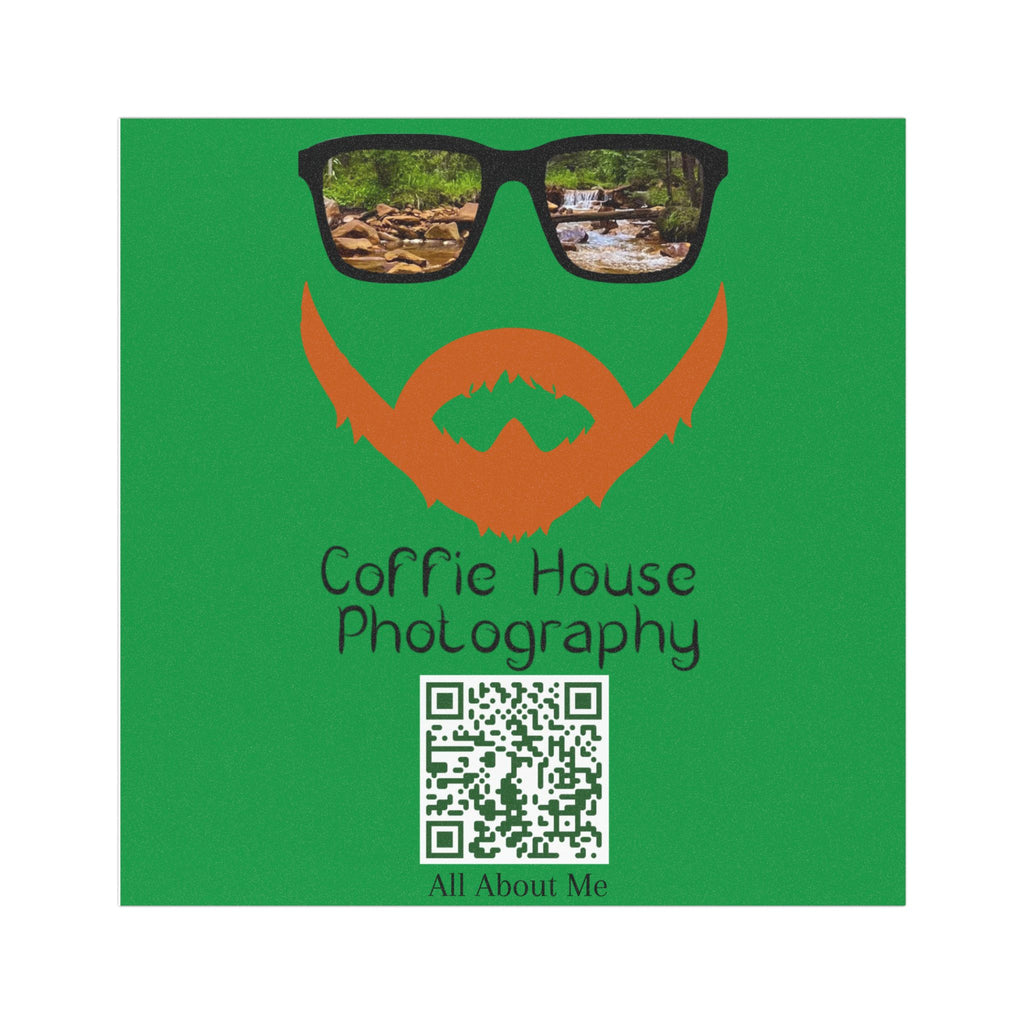 Coffie House Photography Car Magnet — Coffie House Photography Logo with QR Code