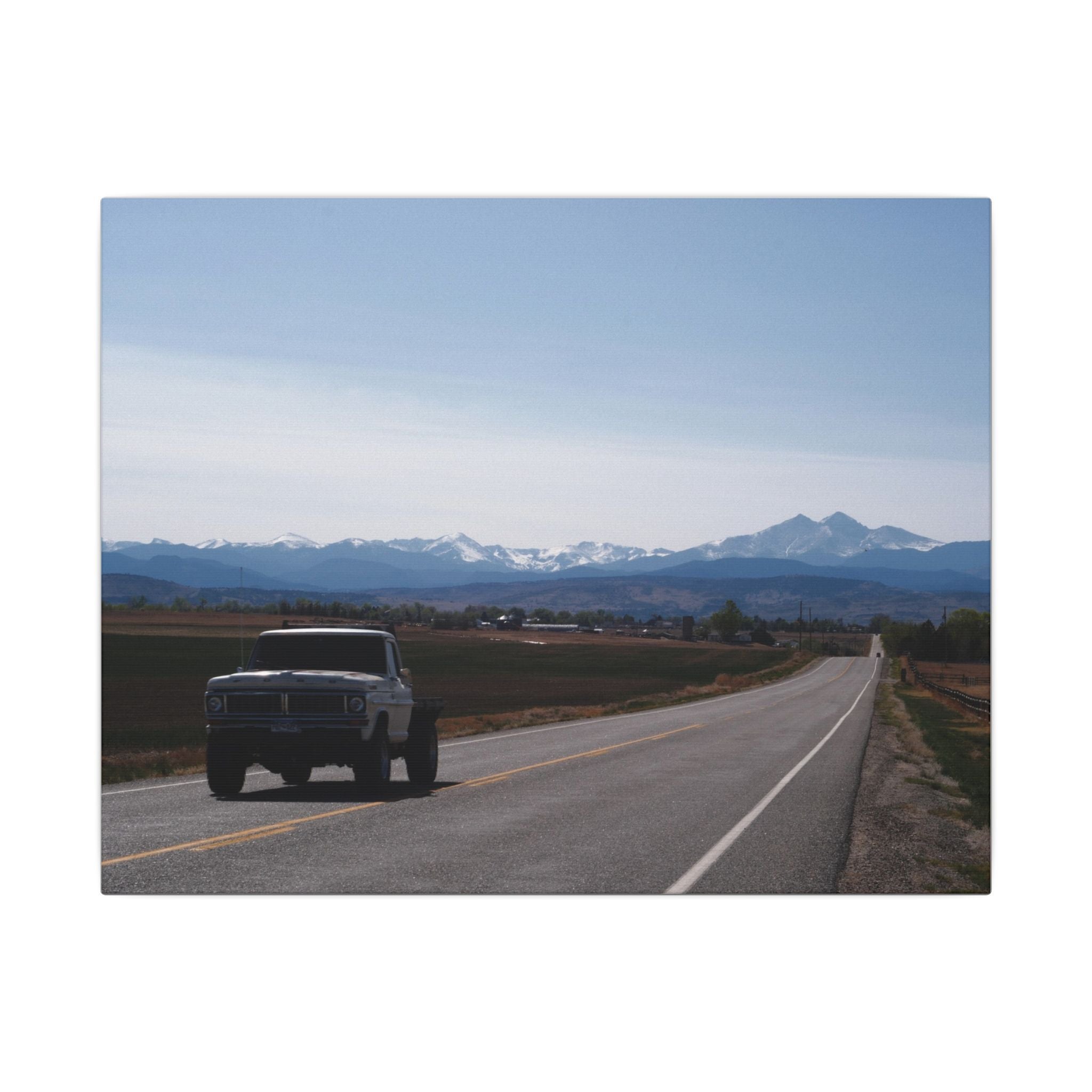 All roads lead to the mountains — Longmont Colorado Wall Art