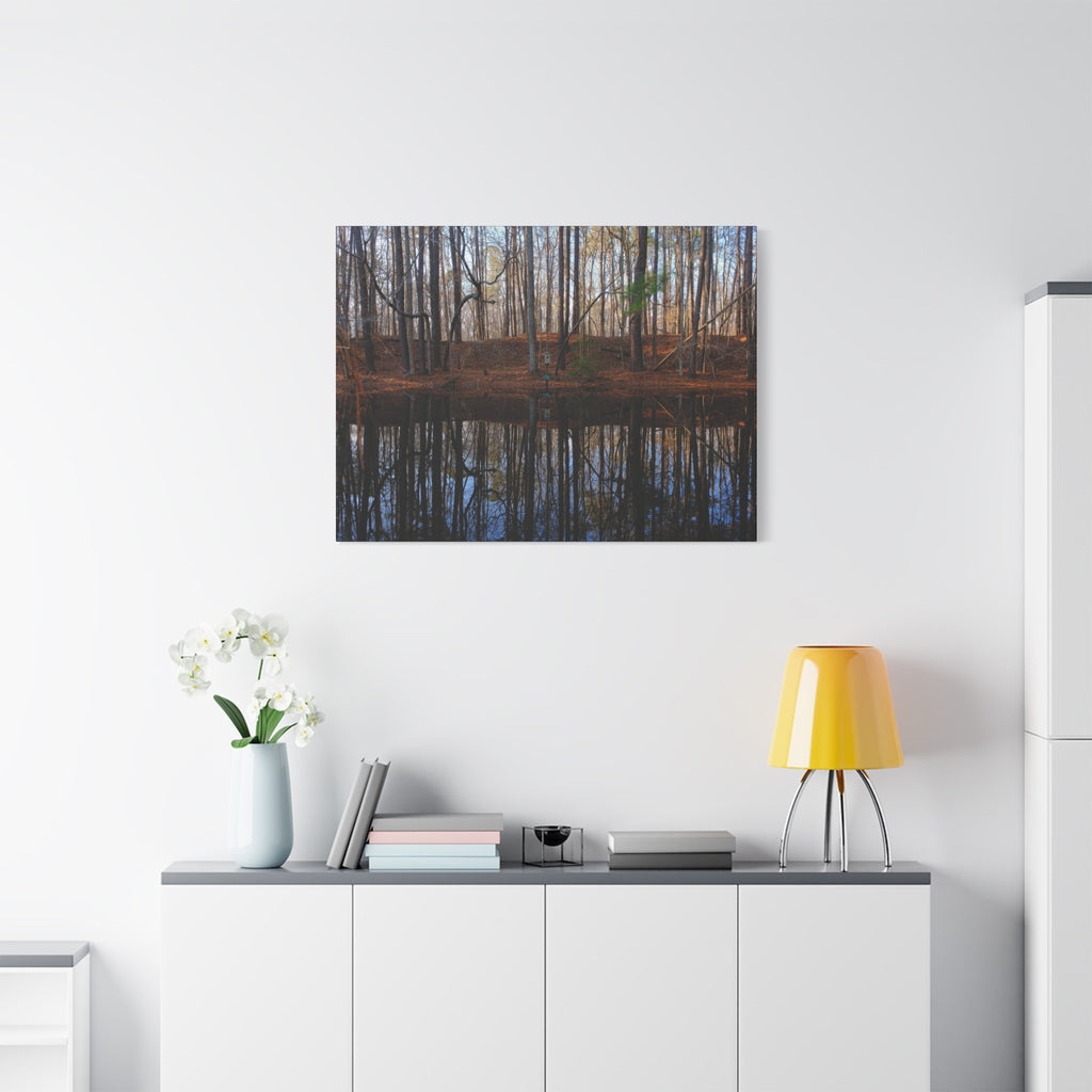 Woodland Reflection Matte Canvas Art – Stretched 1.25" Wall Decor