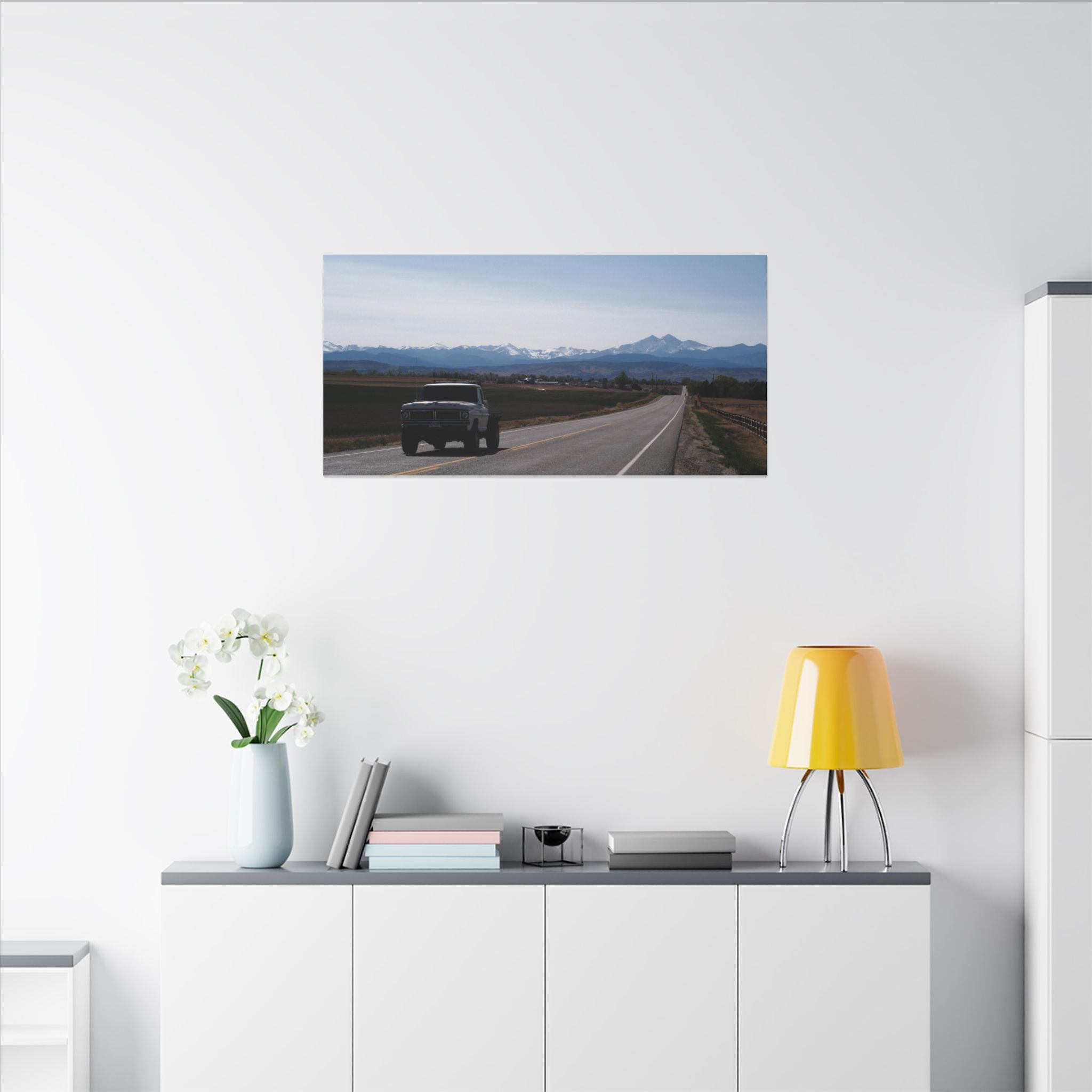 All roads lead to the mountains — Longmont Colorado Wall Art
