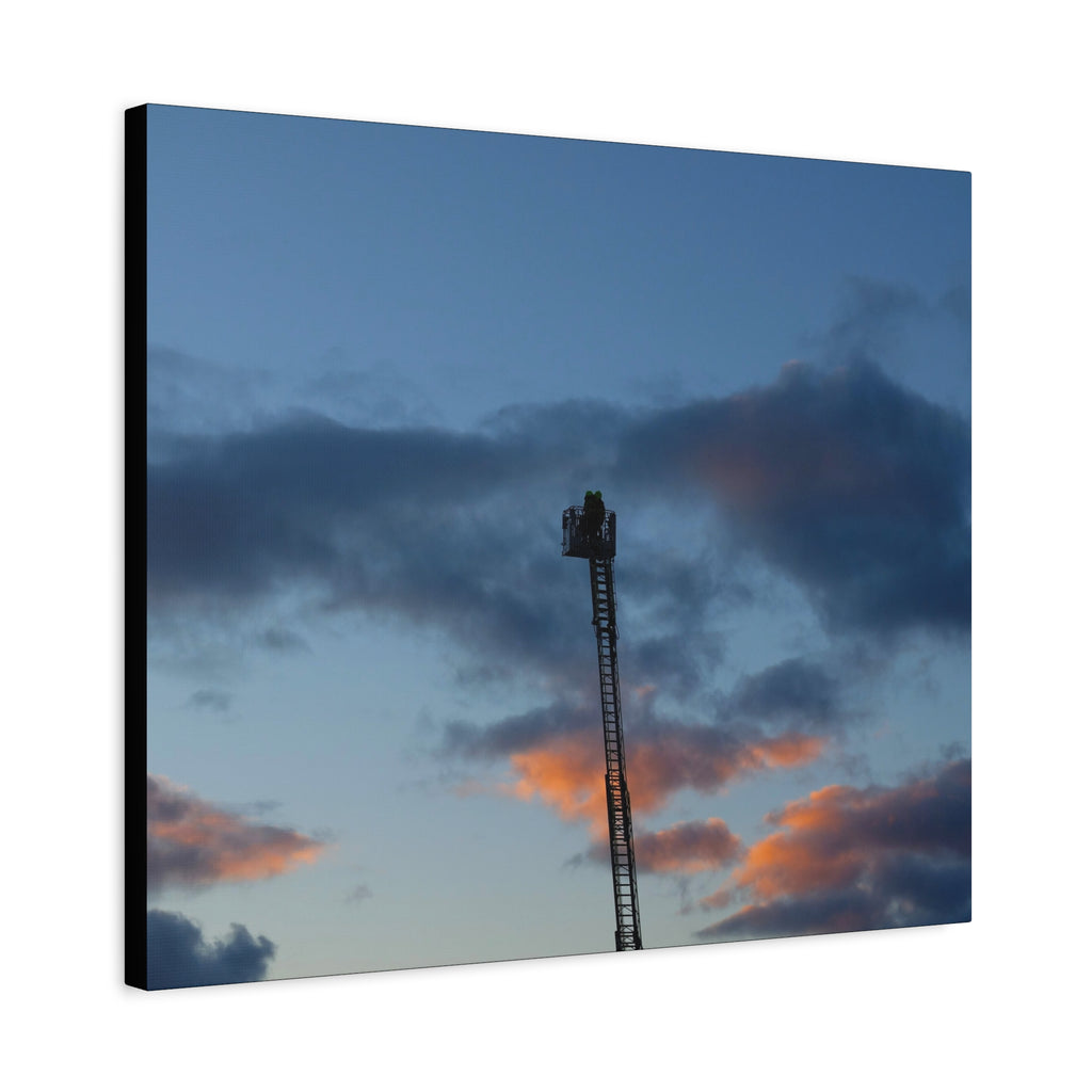 Fire In The Sky Canvas Print — Moody Sky Wall Art