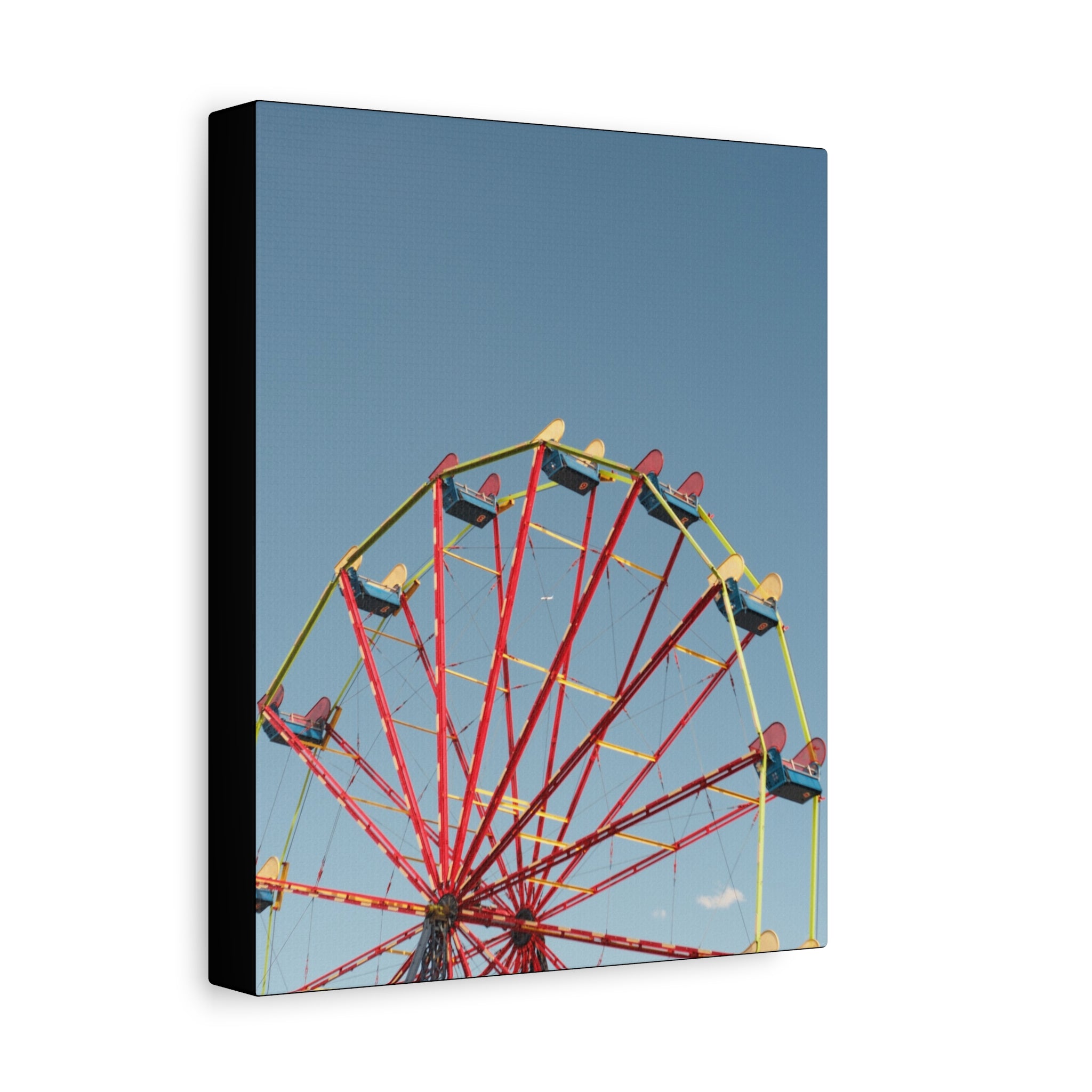 Ferris Wheel Canvas Wall Art – Vintage Carnival Photo Print