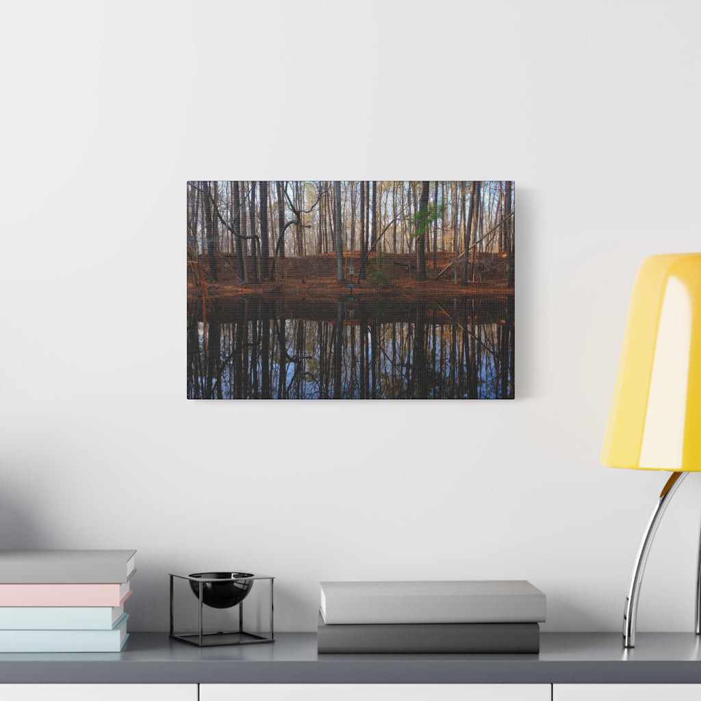 Woodland Reflection Matte Canvas Art – Stretched 1.25" Wall Decor