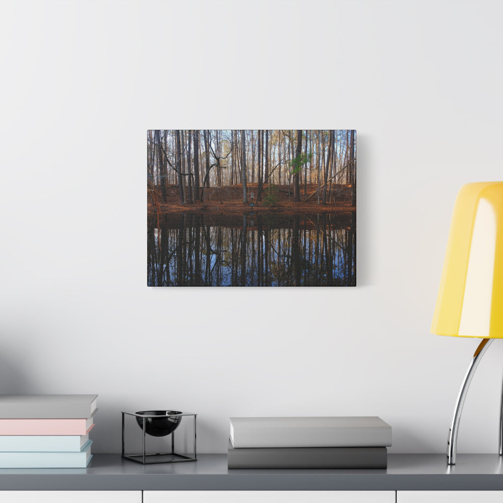 Woodland Reflection Matte Canvas Art – Stretched 1.25" Wall Decor
