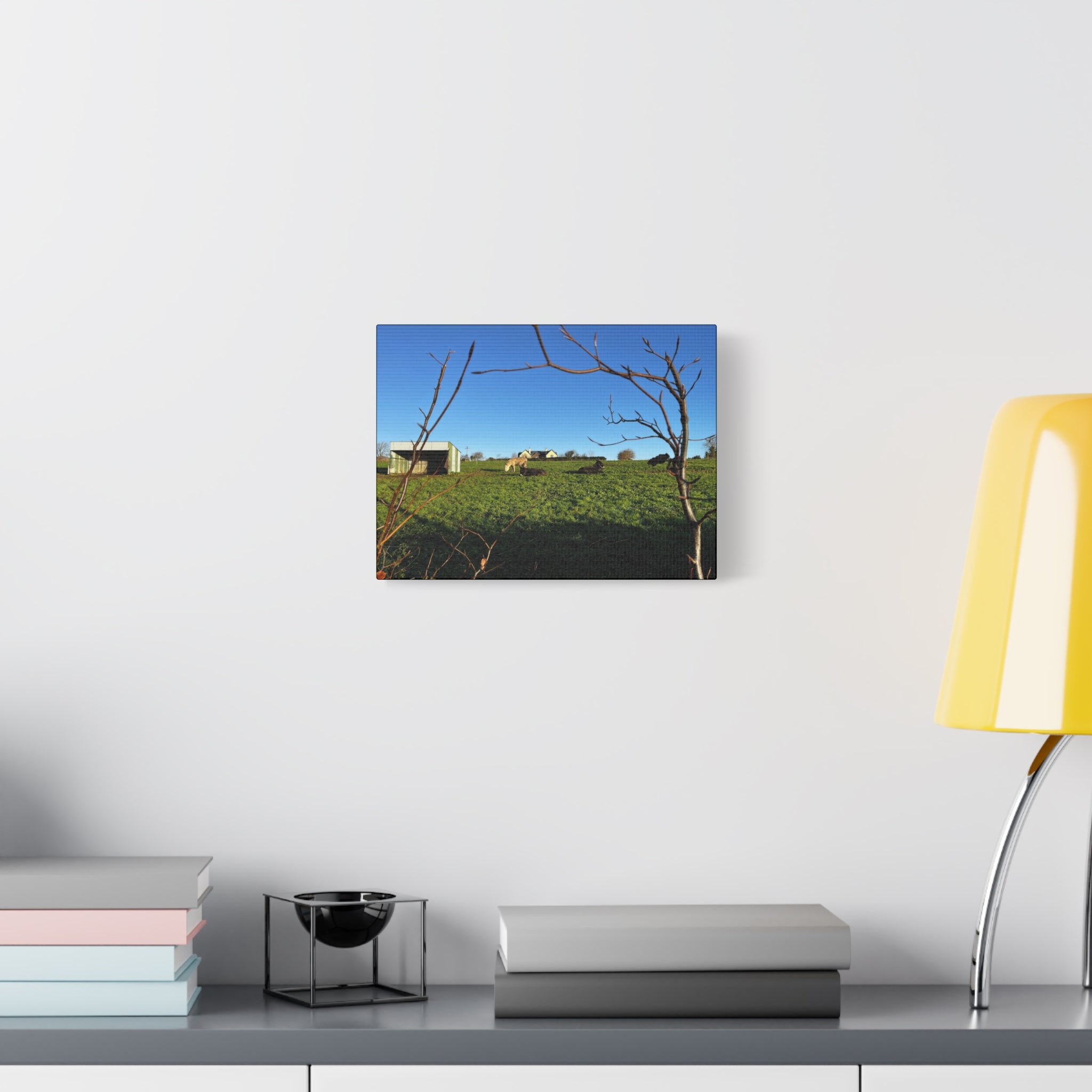 Irish Country Pasture Canvas Print — Matte Stretched Wall Art