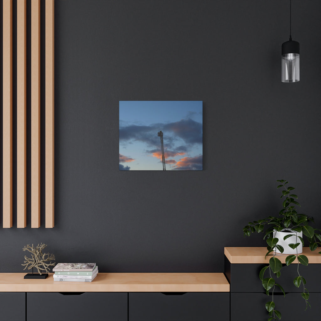 Fire In The Sky Canvas Print — Moody Sky Wall Art