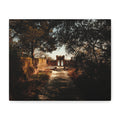 Matte Canvas Wall Art - Vintage Garden Pathway Ruins