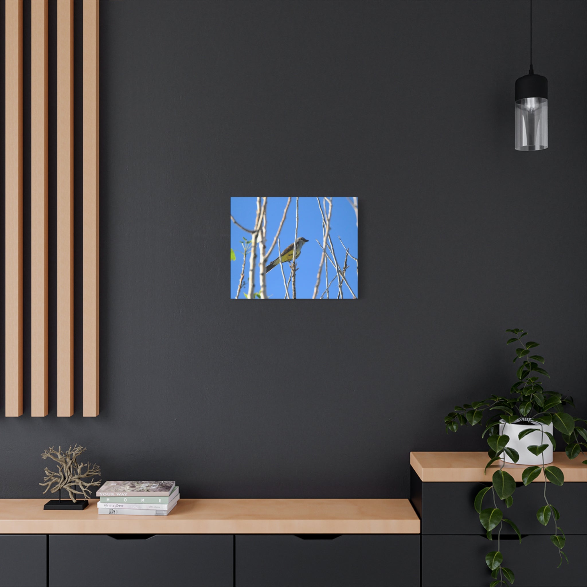 Western King Bird Horizontal Matte Canvas, Stretched, 1.25"