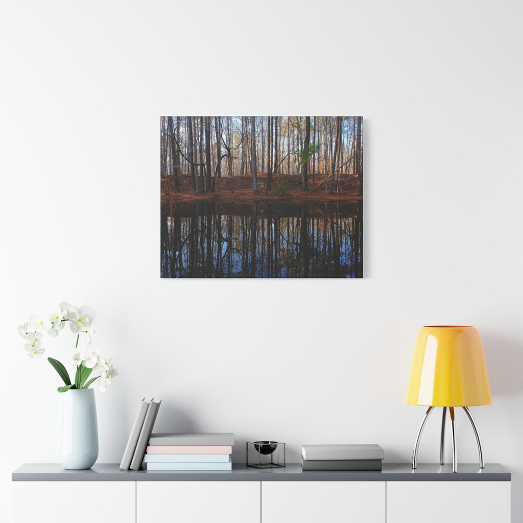 Woodland Reflection Matte Canvas Art – Stretched 1.25" Wall Decor