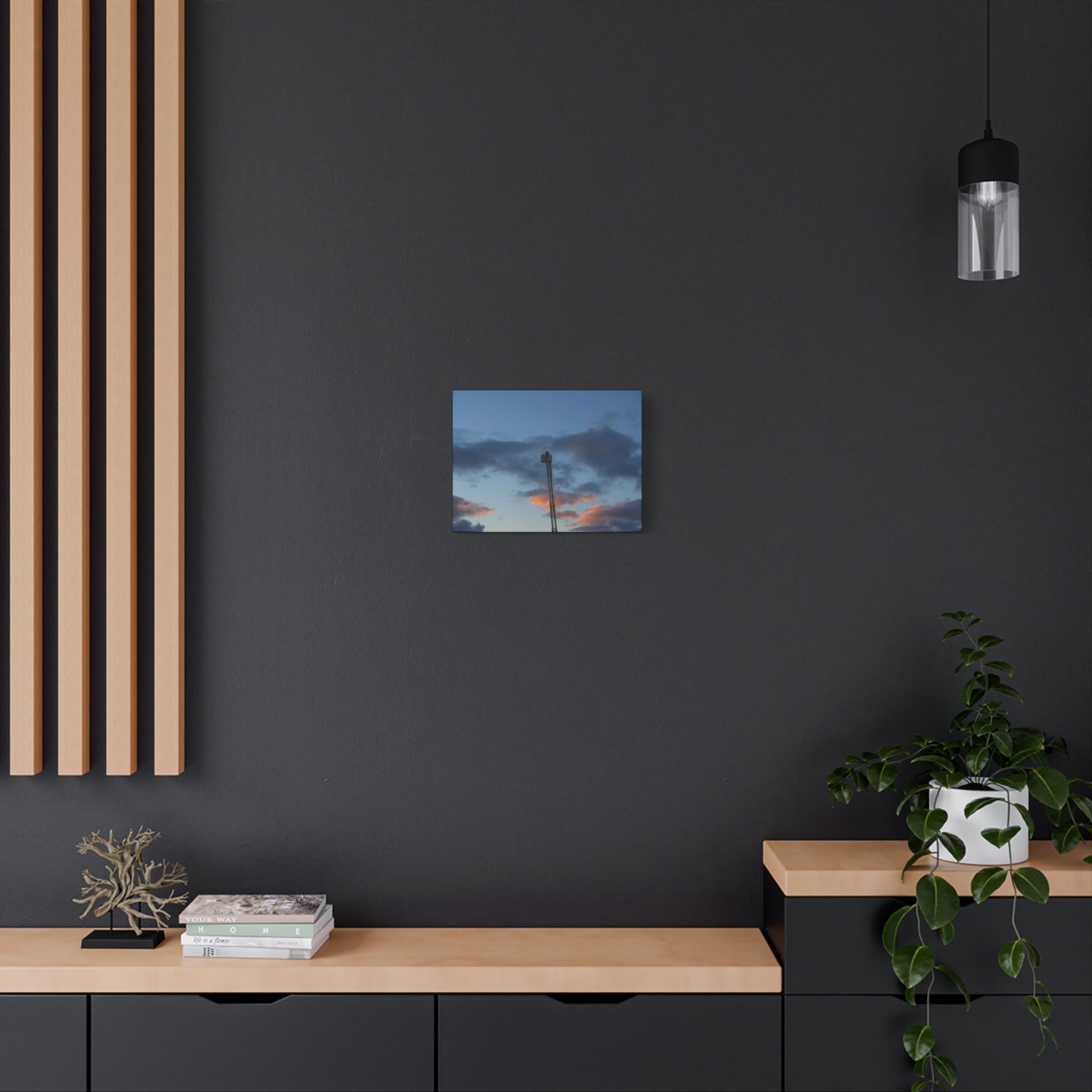 Fire In The Sky Canvas Print — Moody Sky Wall Art