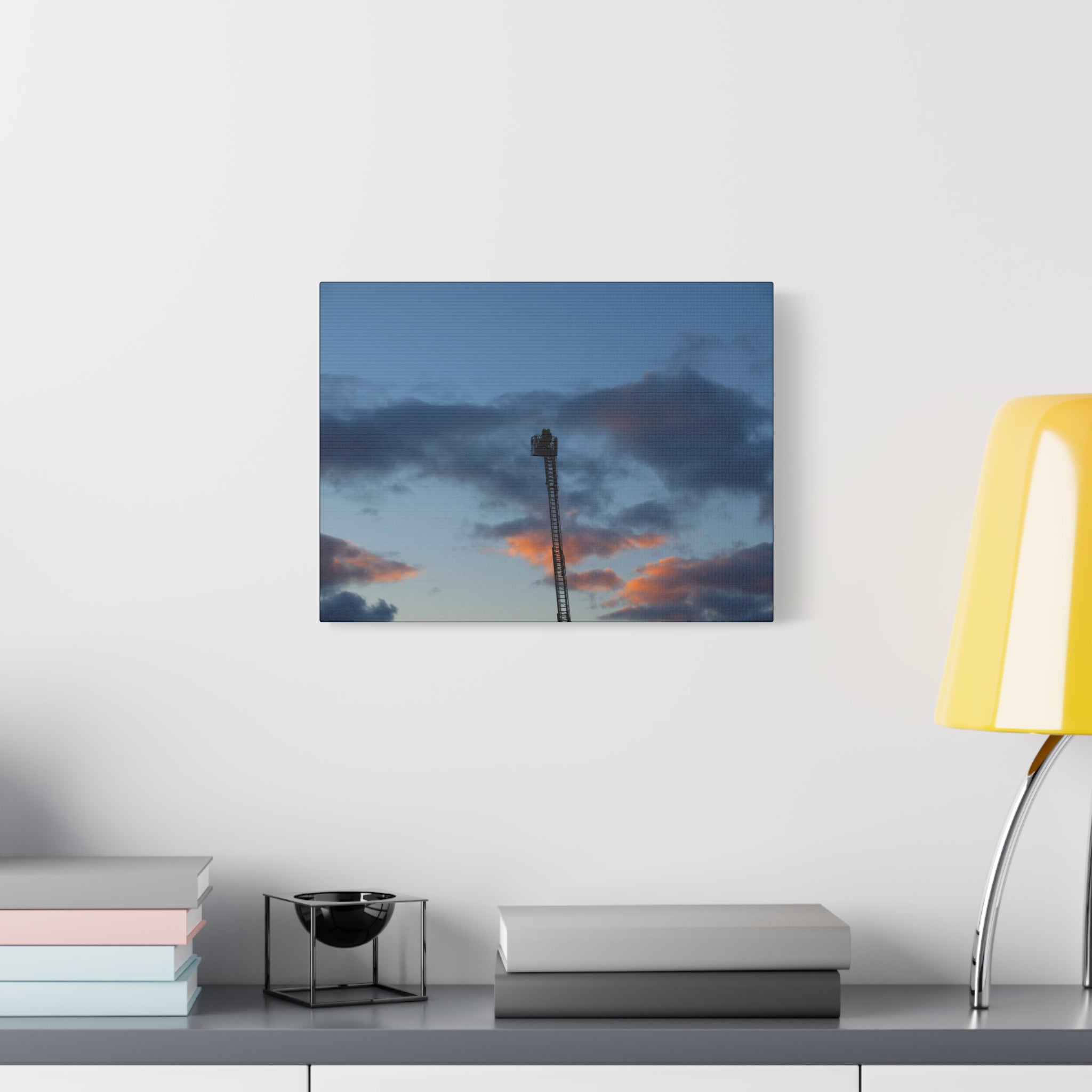 Fire In The Sky Canvas Print — Moody Sky Wall Art