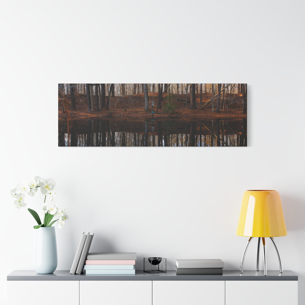 Woodland Reflection Matte Canvas Art – Stretched 1.25" Wall Decor