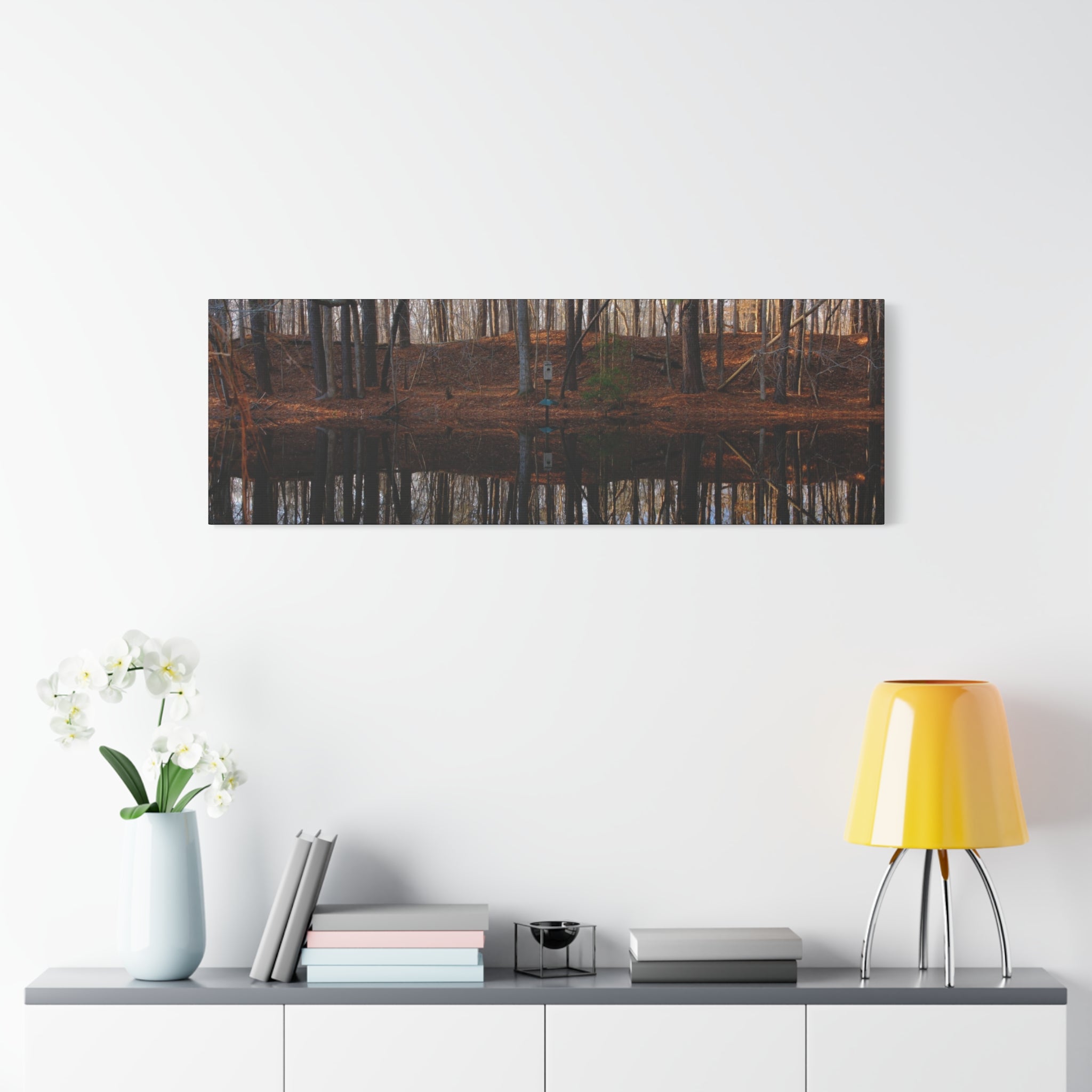 Woodland Reflection Matte Canvas Art – Stretched 1.25" Wall Decor