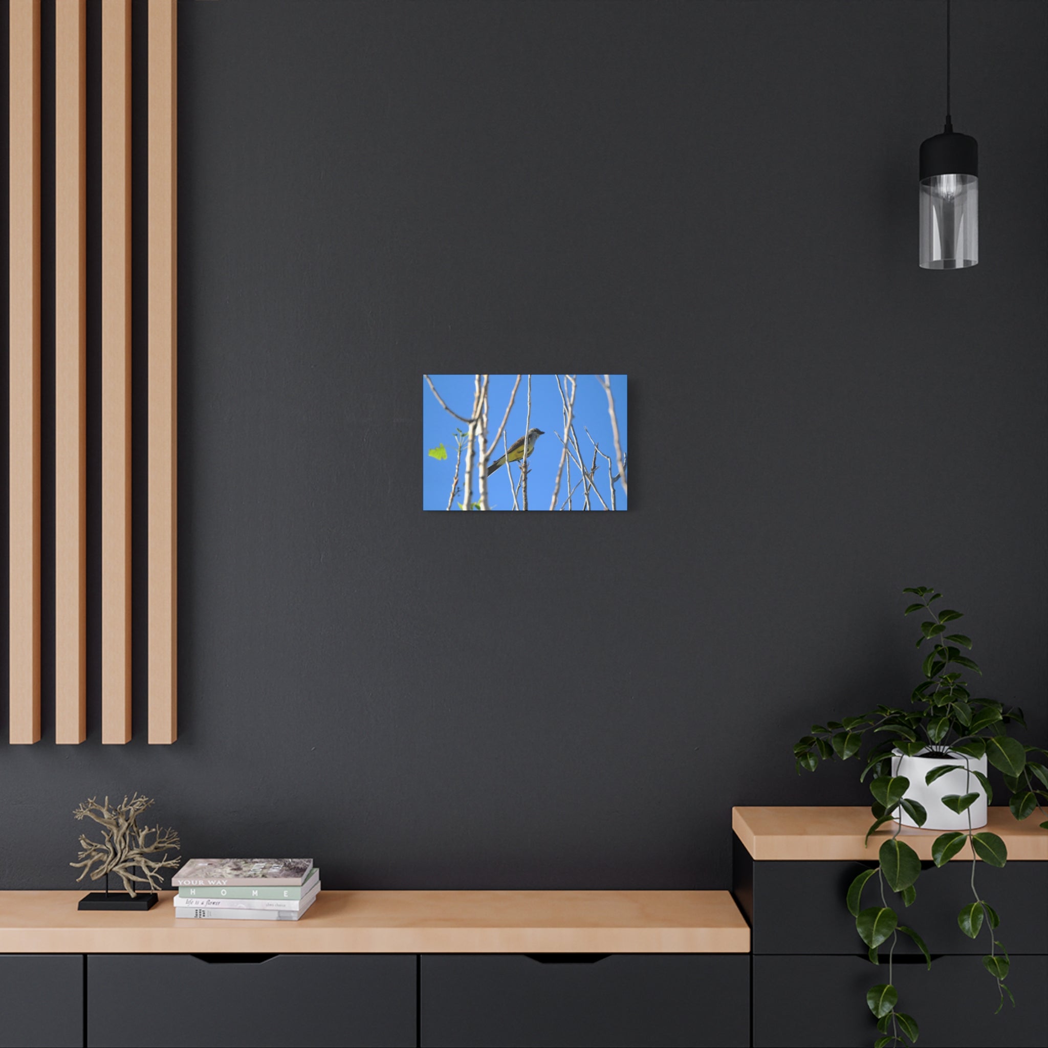 Western King Bird Horizontal Matte Canvas, Stretched, 1.25"