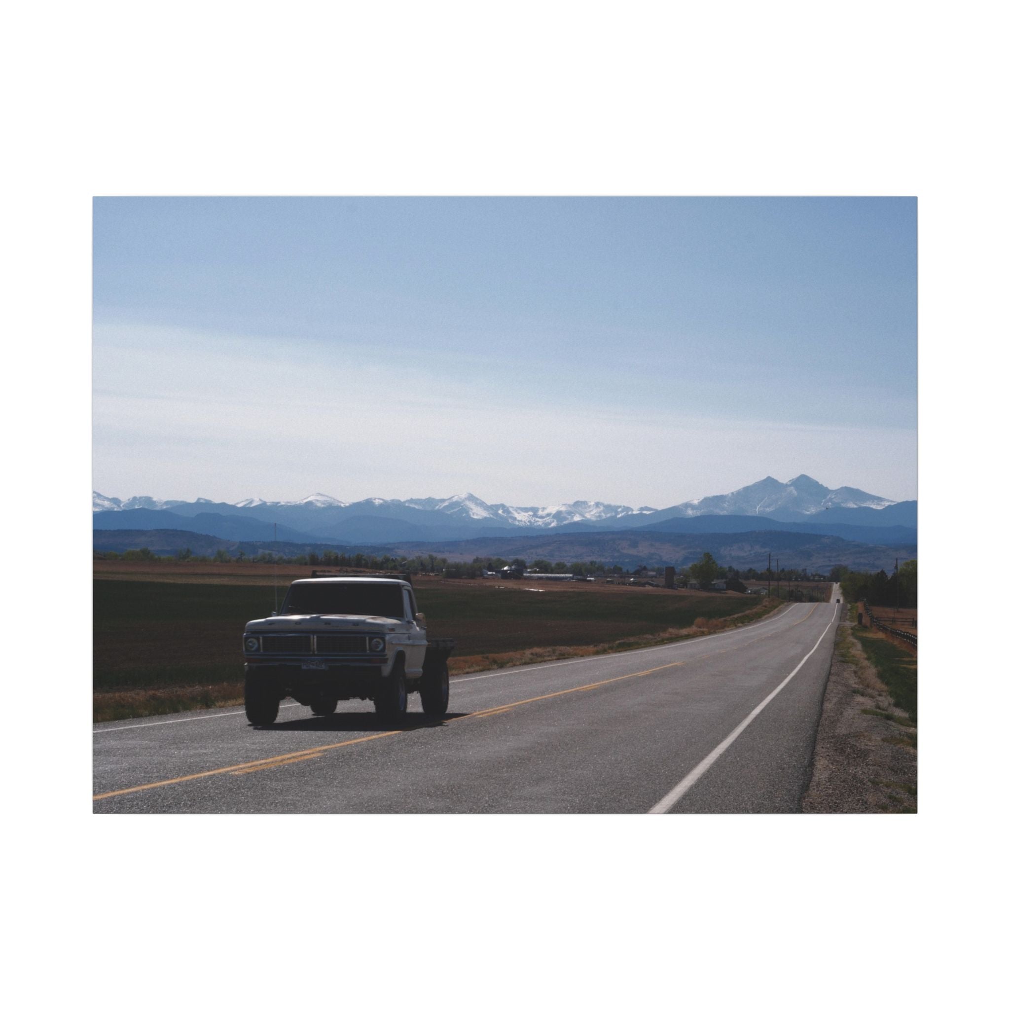 All roads lead to the mountains — Longmont Colorado Wall Art