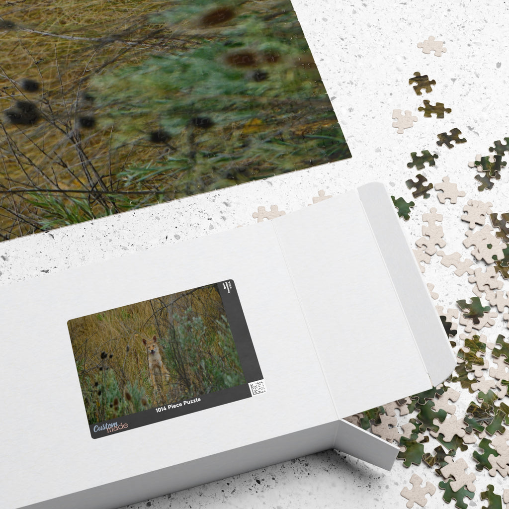 Coyote Pup Puzzle — Wildlife Photo Jigsaw (110/252/520/1014 pcs)