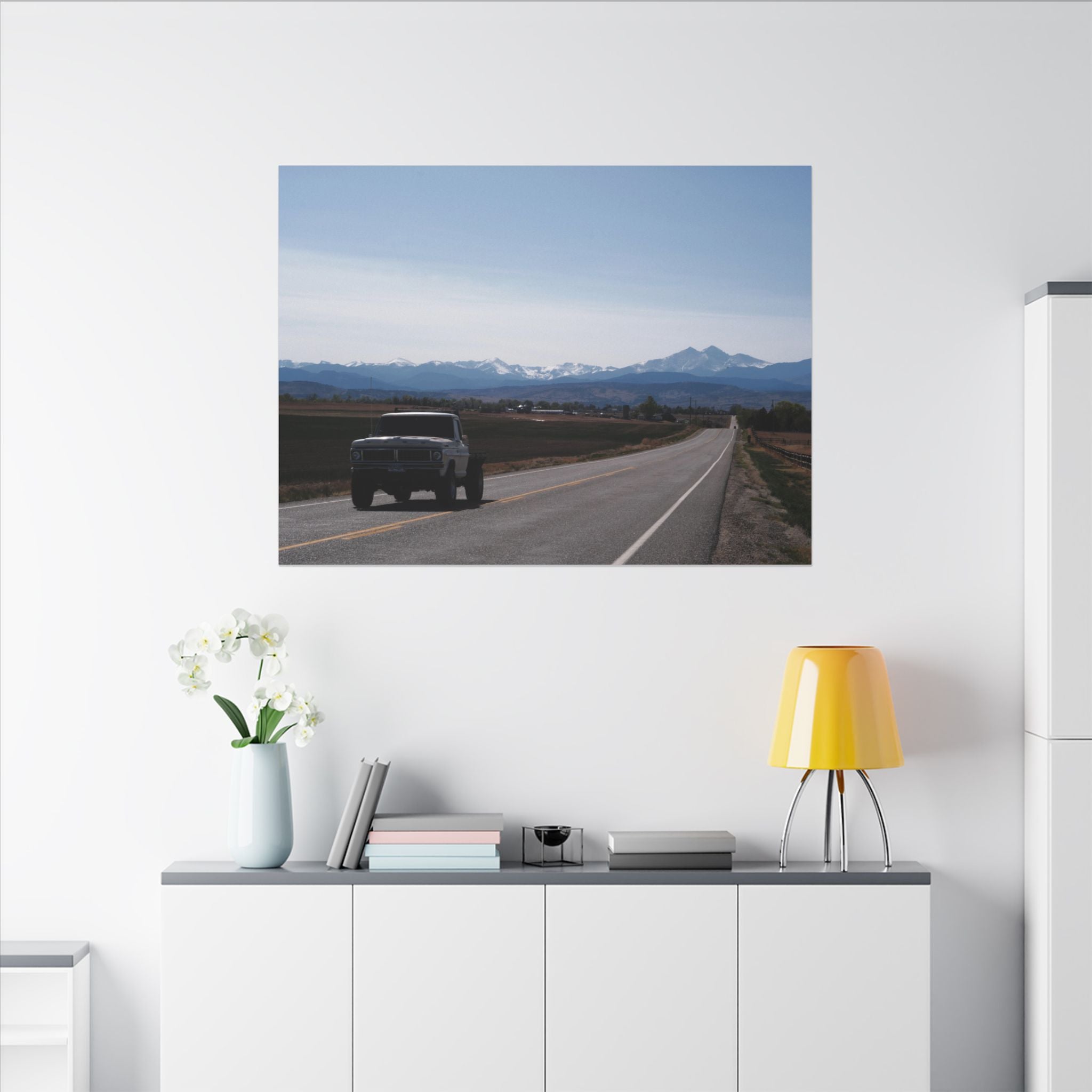 All roads lead to the mountains — Longmont Colorado Wall Art