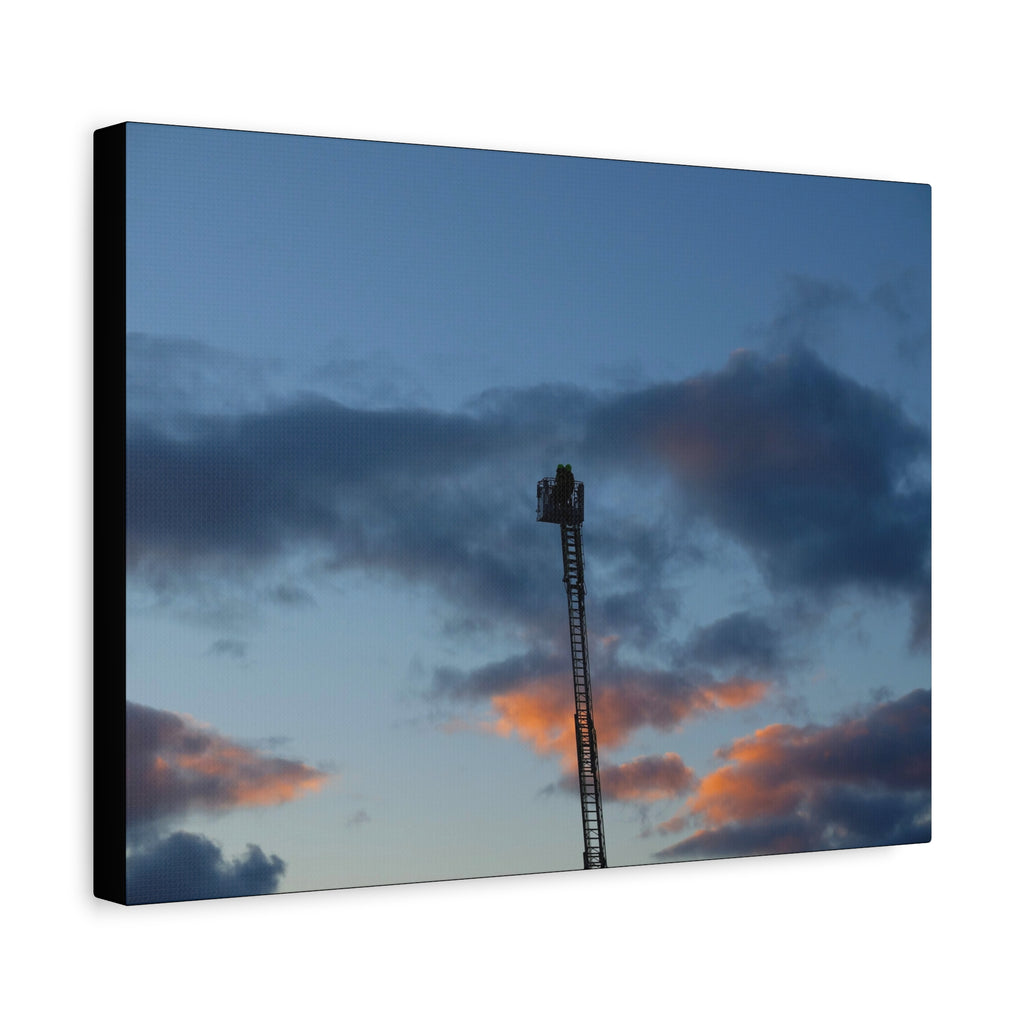 Fire In The Sky Canvas Print — Moody Sky Wall Art